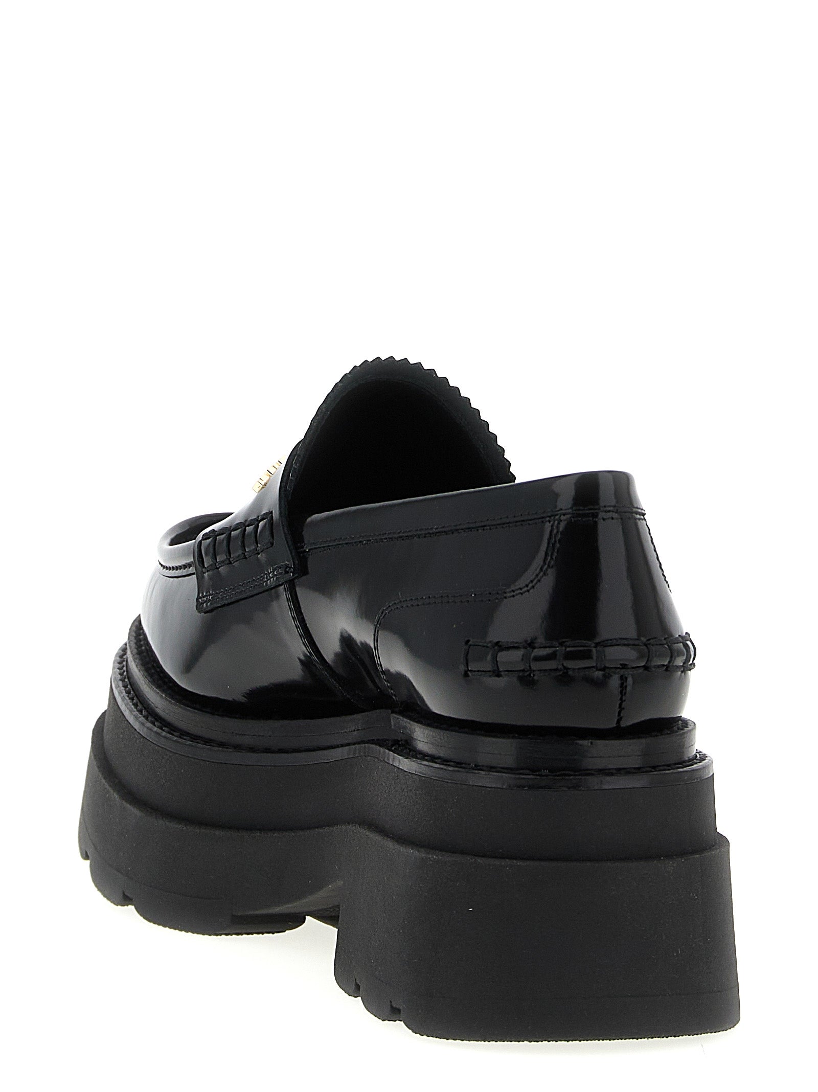 Alexander Wang Black Cowhide Platform Women's Loafers