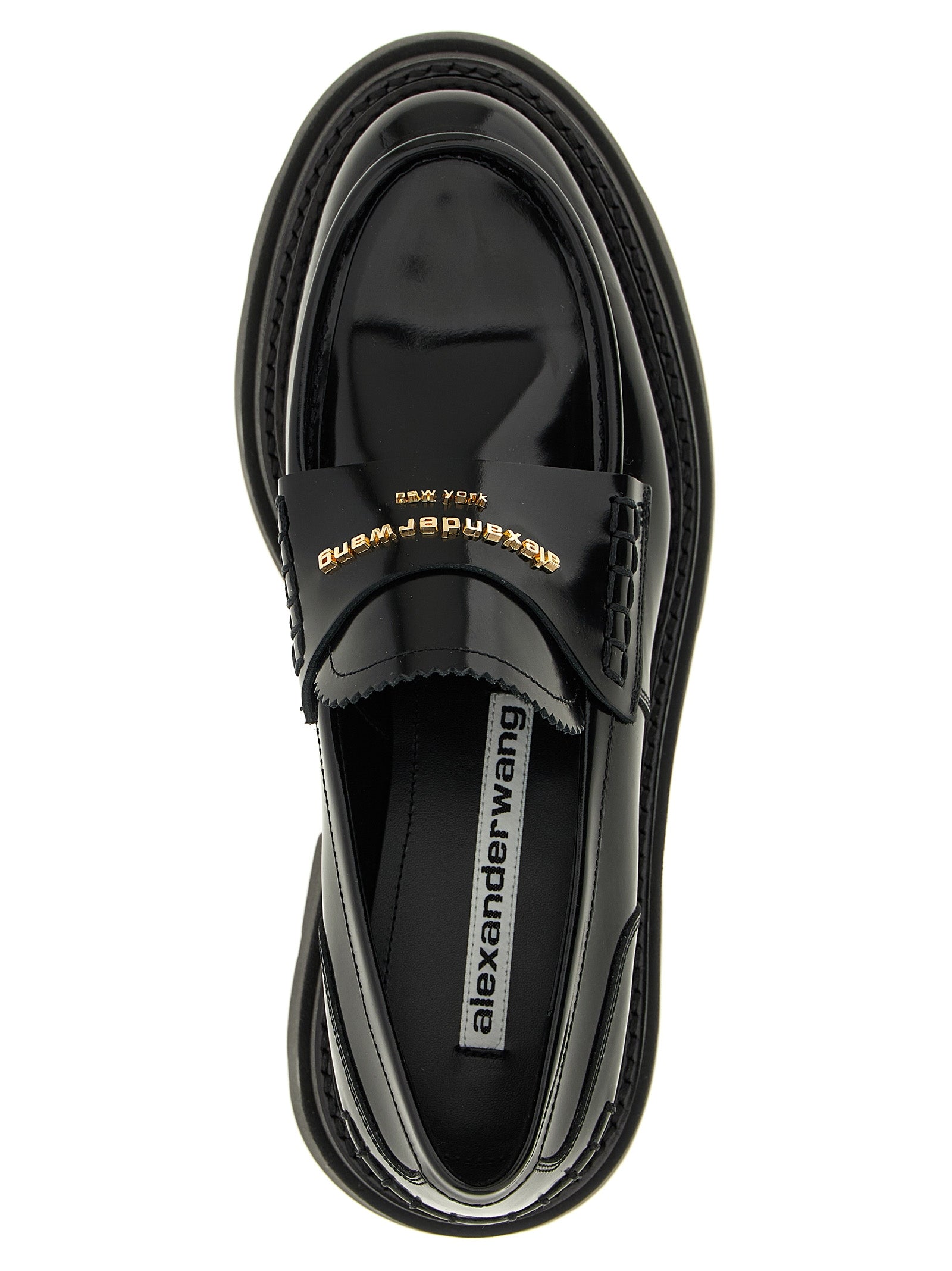 Alexander Wang Black Cowhide Platform Women's Loafers