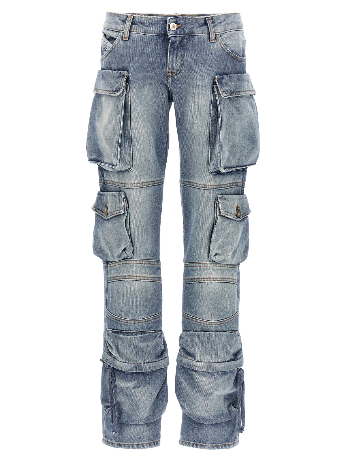The Attico Blue Cotton Jeans Women's Denim
