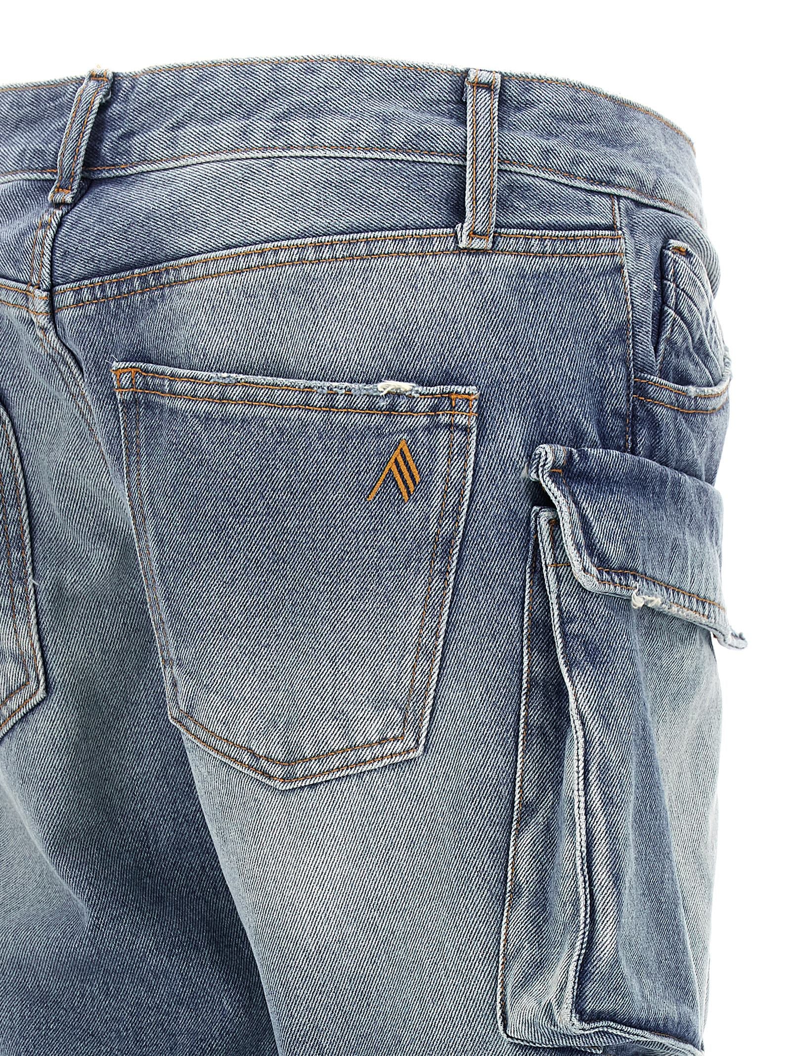 The Attico Blue Cotton Jeans Women's Denim