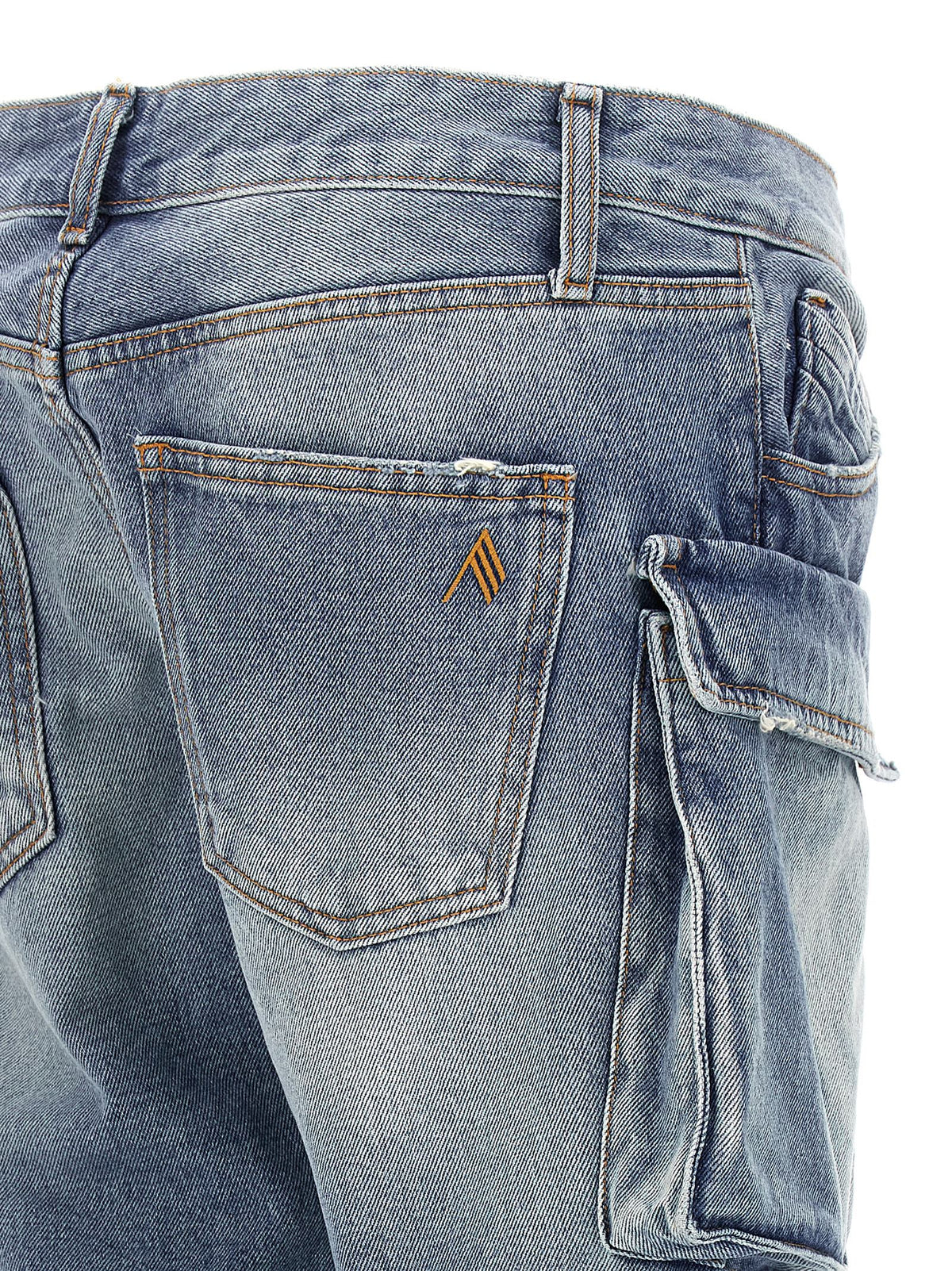 The Attico Blue Cotton Jeans Women's Denim