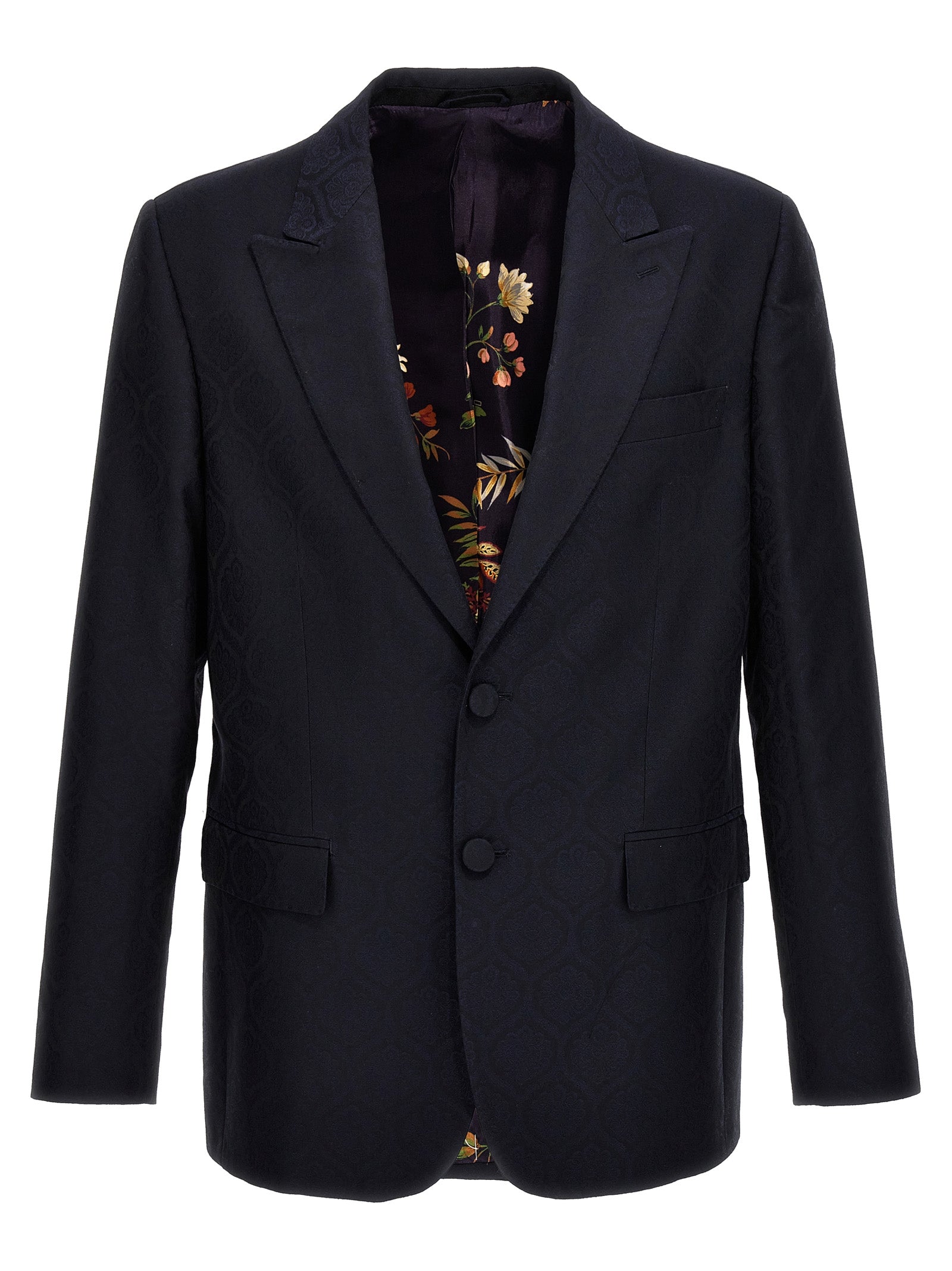 Etro Blue Cotton Men's Blazer
