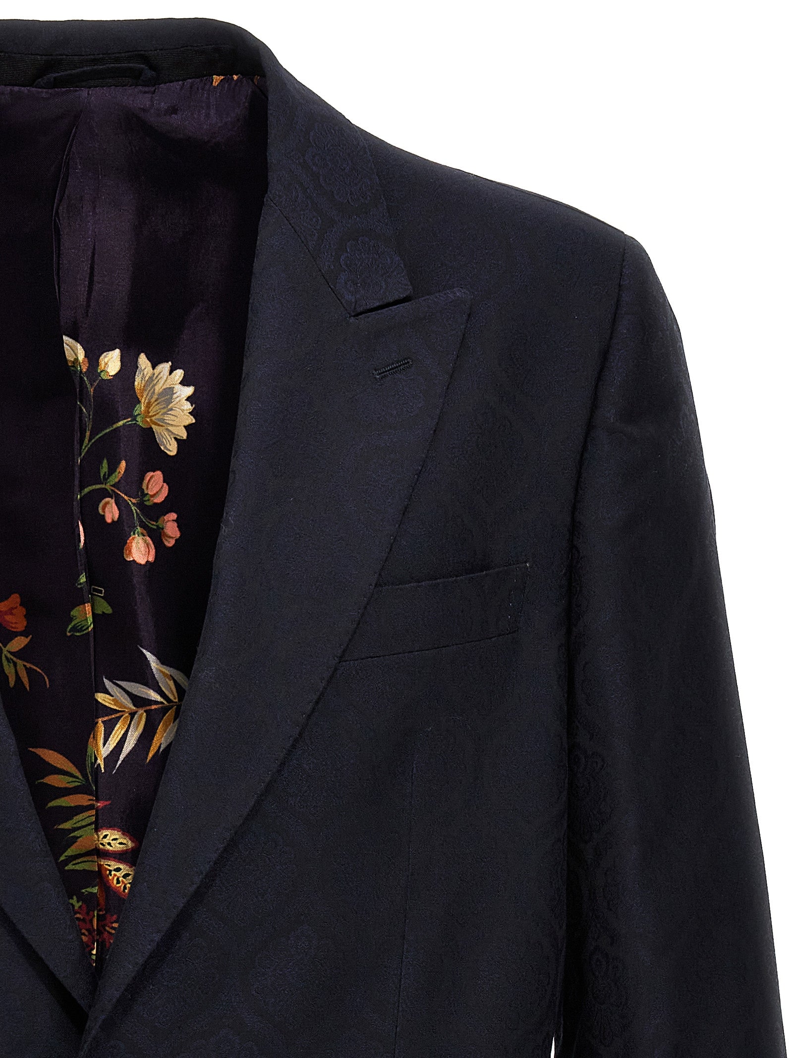 Etro Blue Cotton Men's Blazer