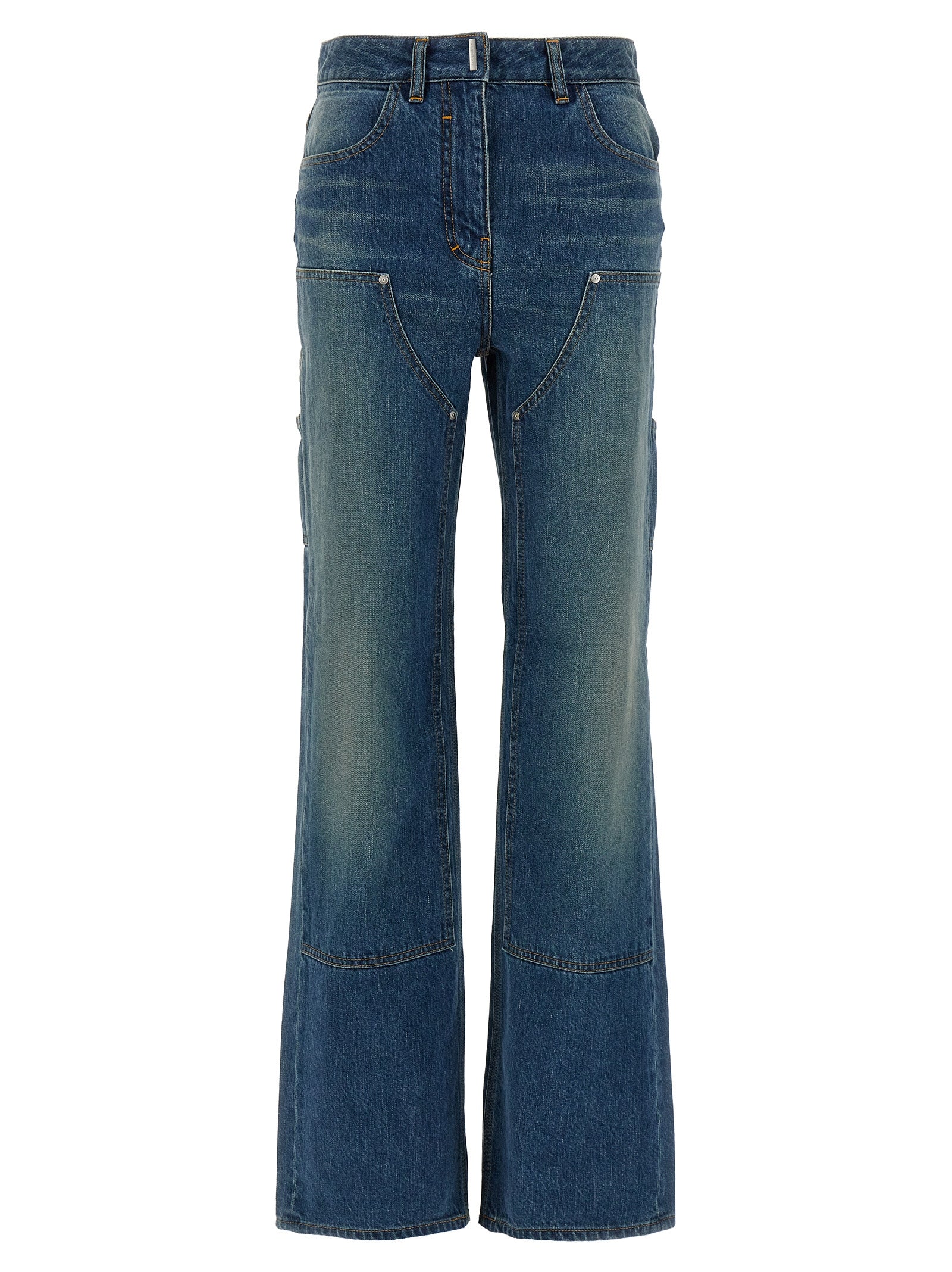 Givenchy Blue Cotton Flared Women's Jeans