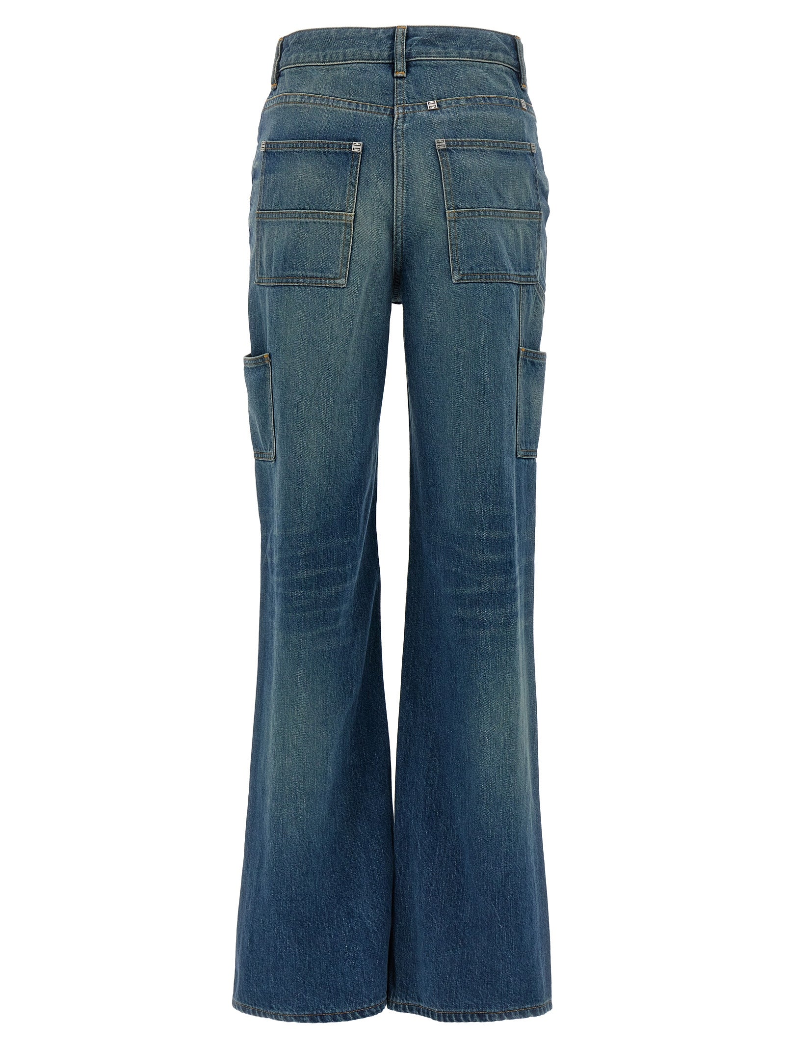 Givenchy Blue Cotton Flared Women's Jeans