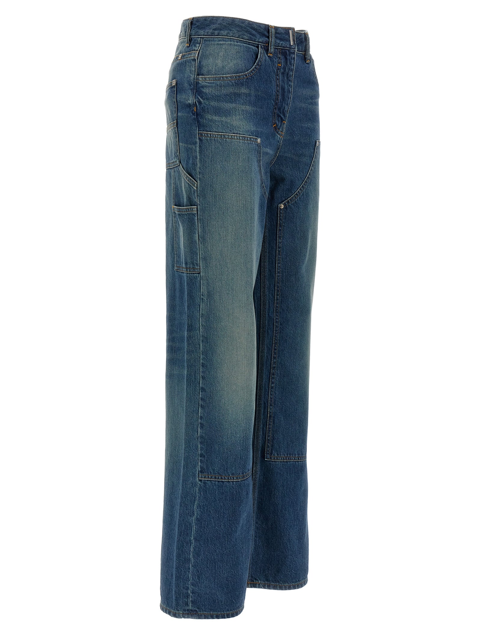 Givenchy Blue Cotton Flared Women's Jeans