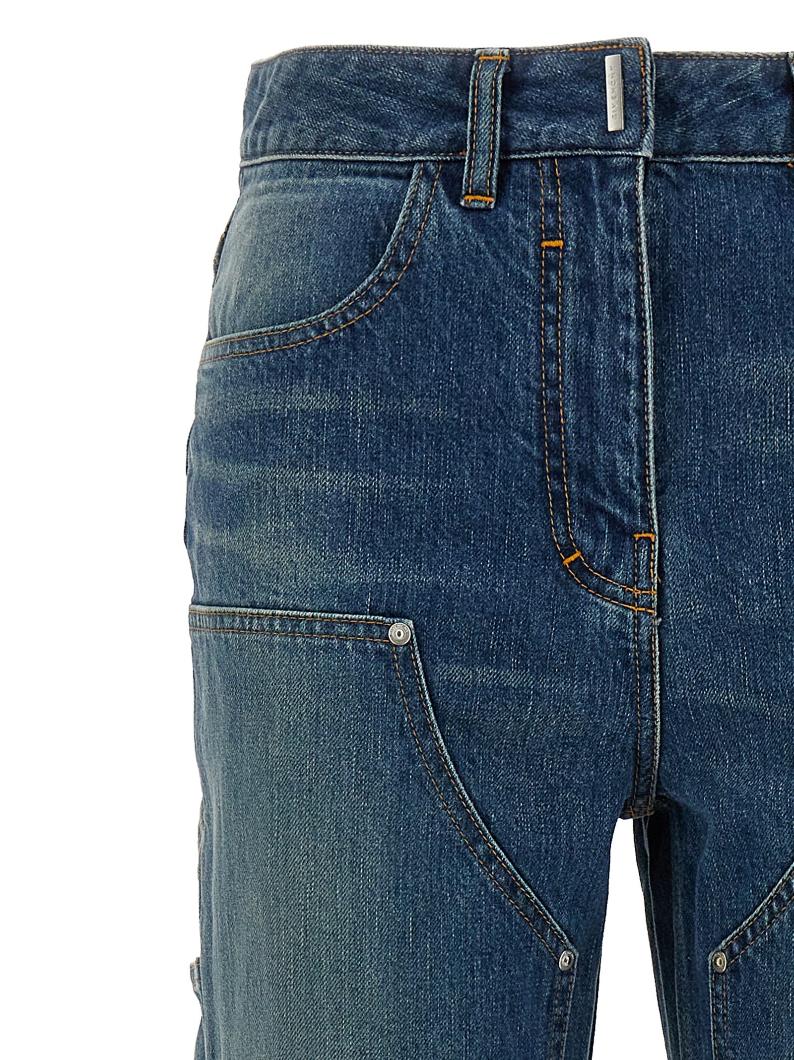 Givenchy Blue Cotton Flared Women's Jeans