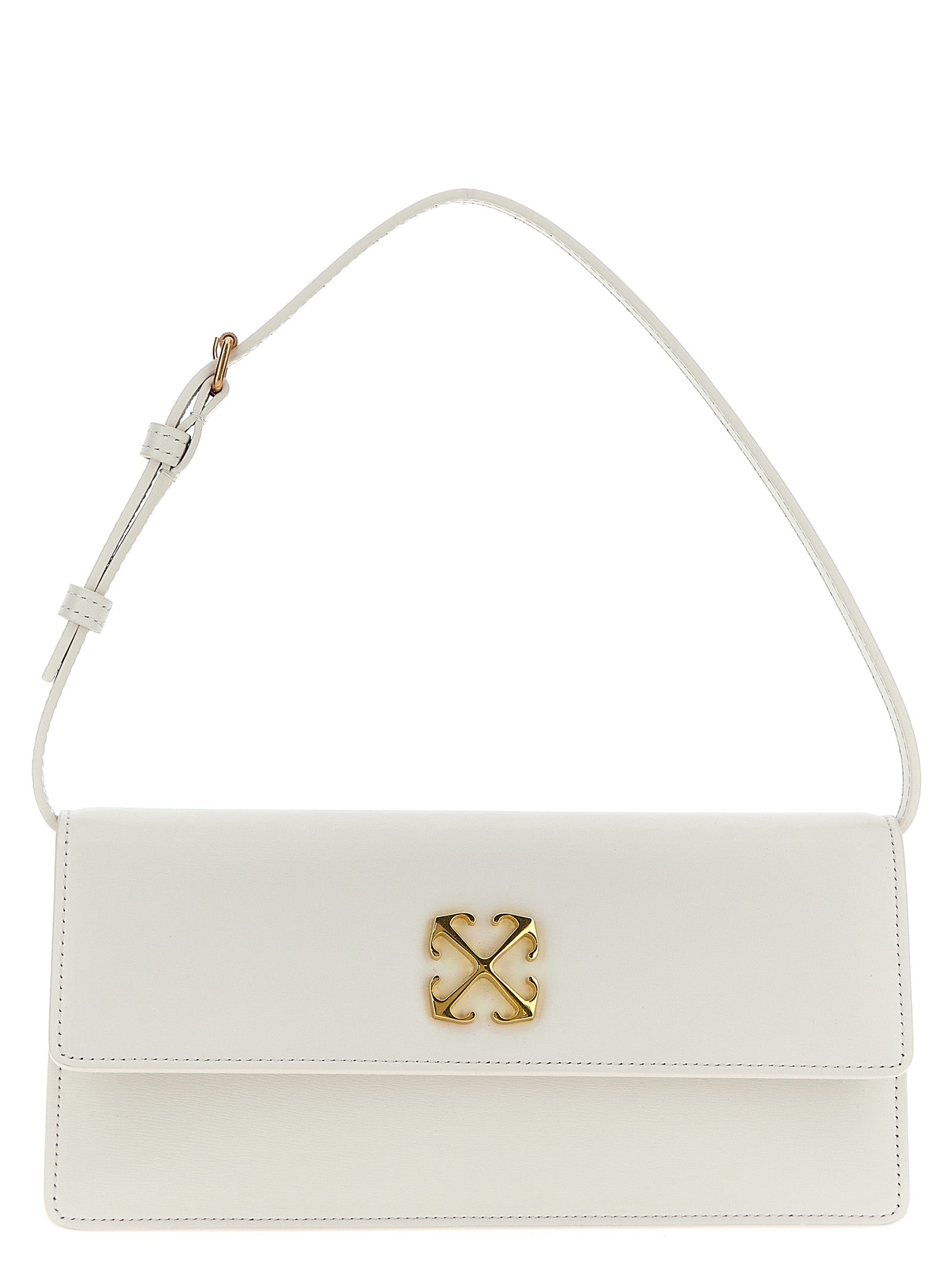 Off-White White Calfskin Shoulder Women's Bag