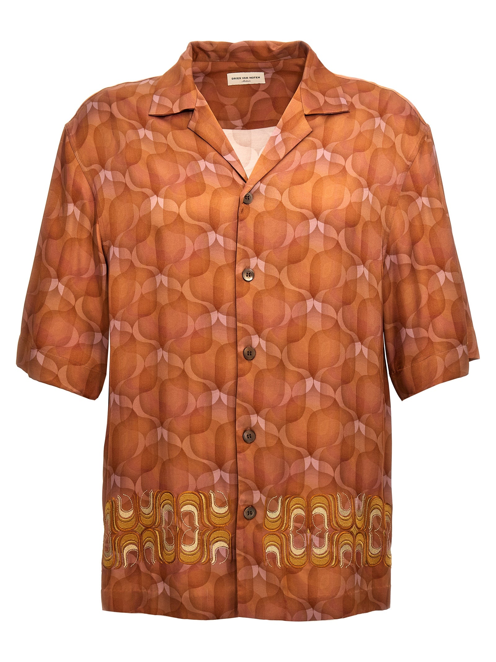 Dries Van Noten Multicolor Viscose Men's Blouse
