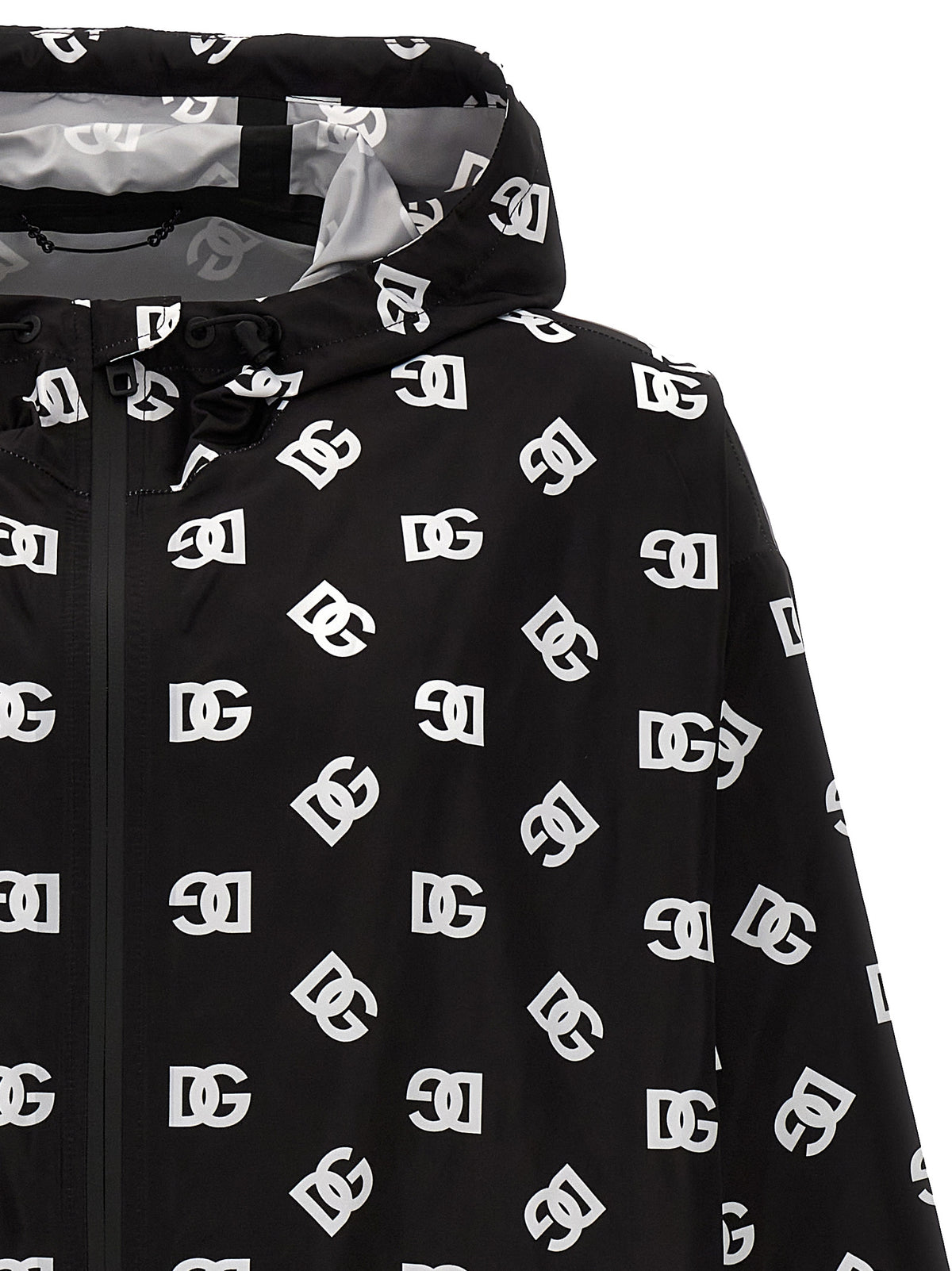 Dolce & Gabbana Bicolor Polyester Shell Men's Jacket
