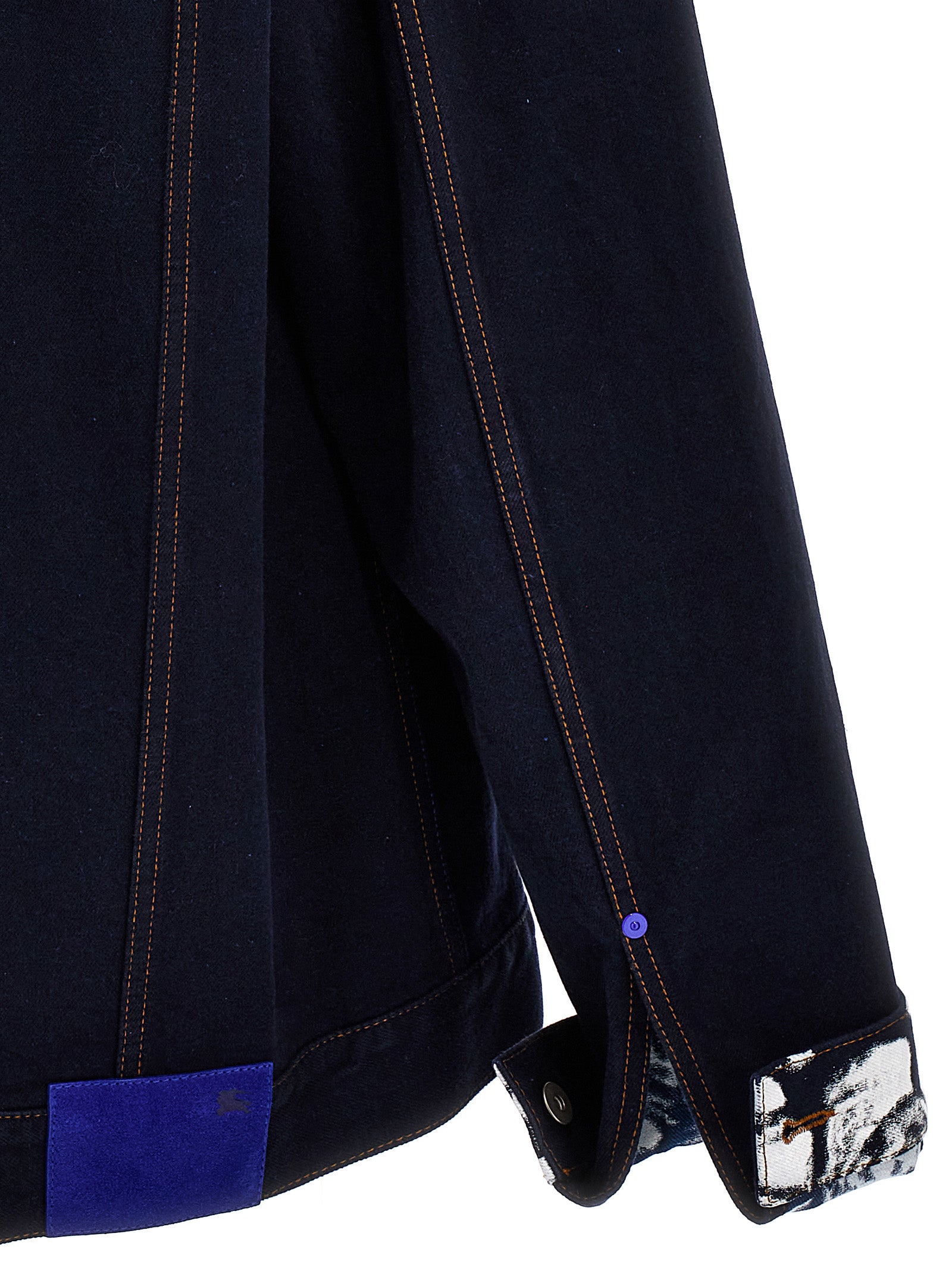 Burberry Blue Cotton Denim Men's Jacket