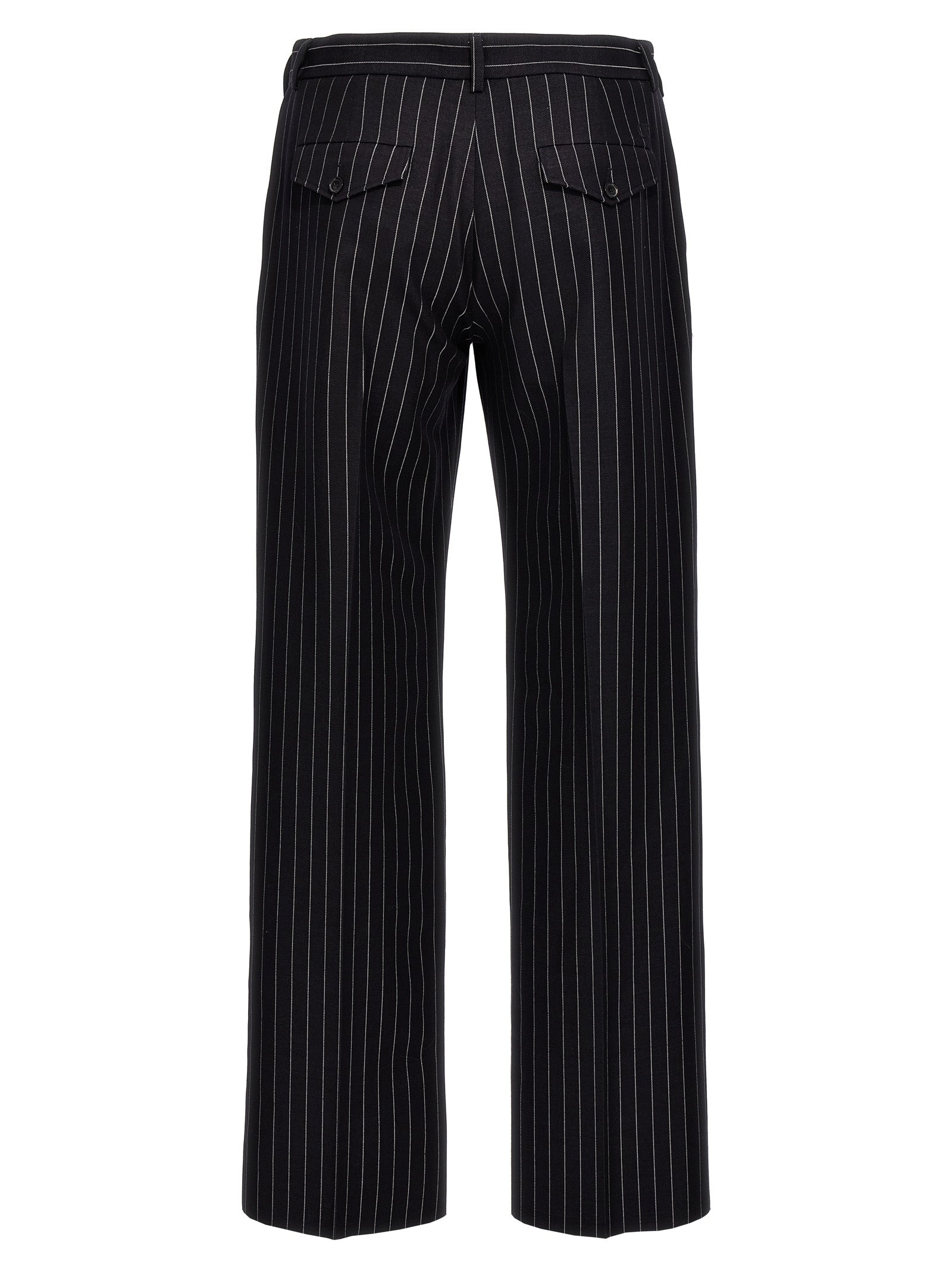Off-White Blue Wool Dress Men's Pants
