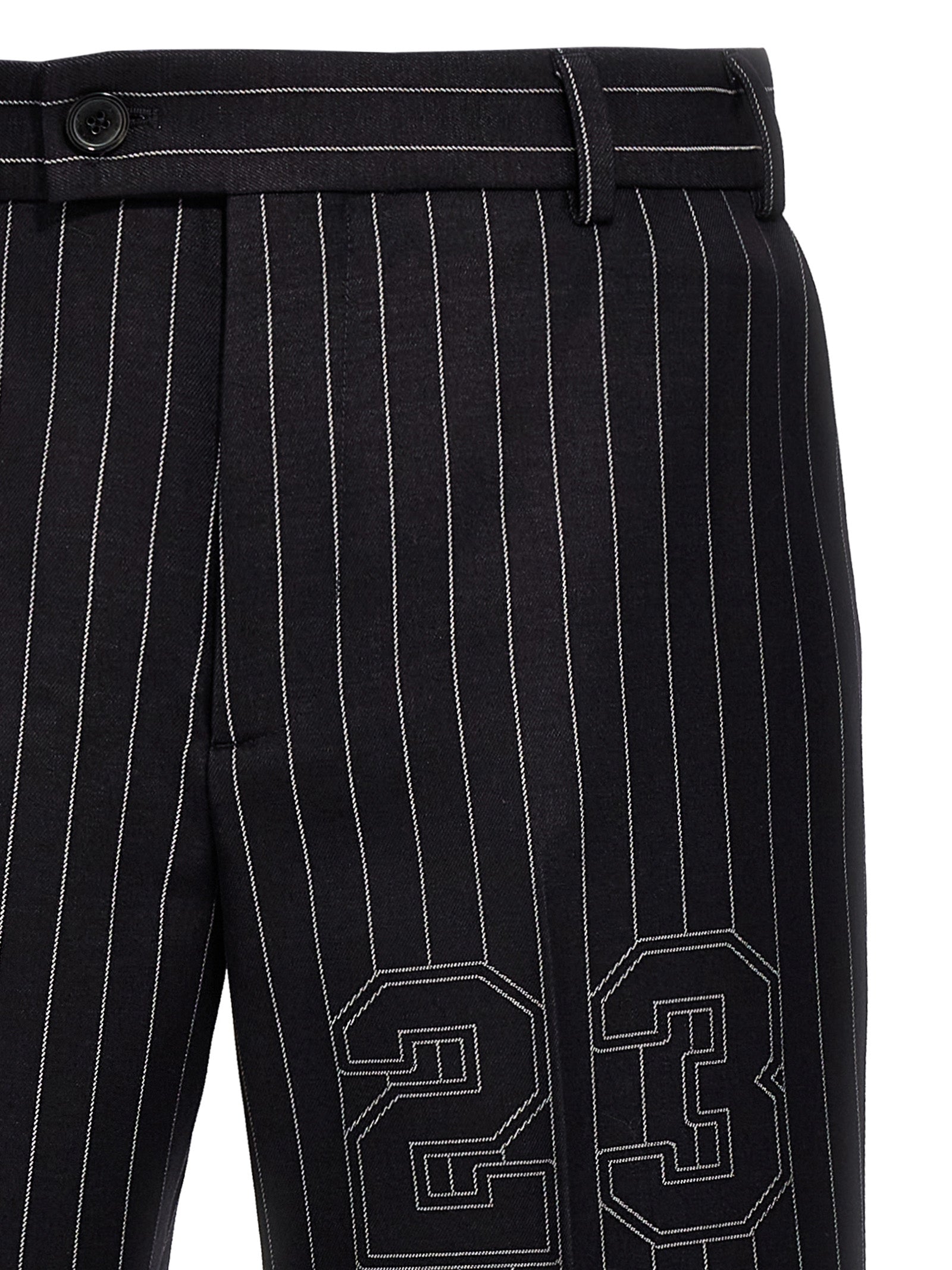 Off-White Blue Wool Dress Men's Pants