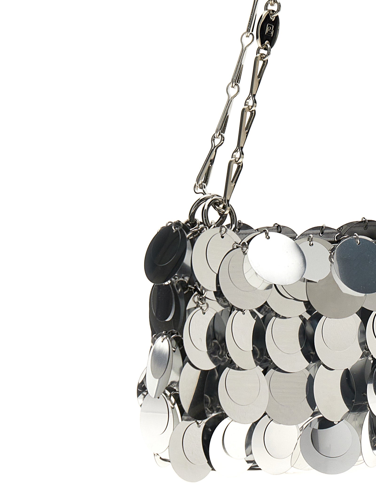 Paco Rabanne Silver Brass Shoulder Women's Bag