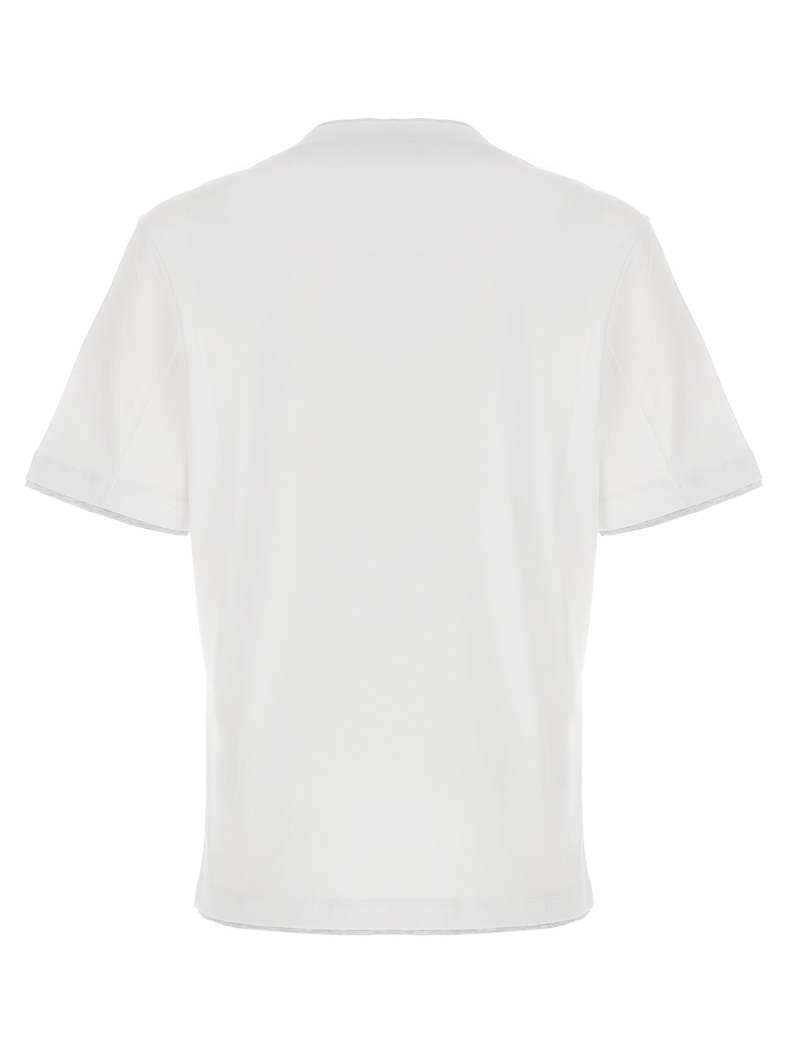 Brunello Cucinelli White Cotton Men's T-Shirt