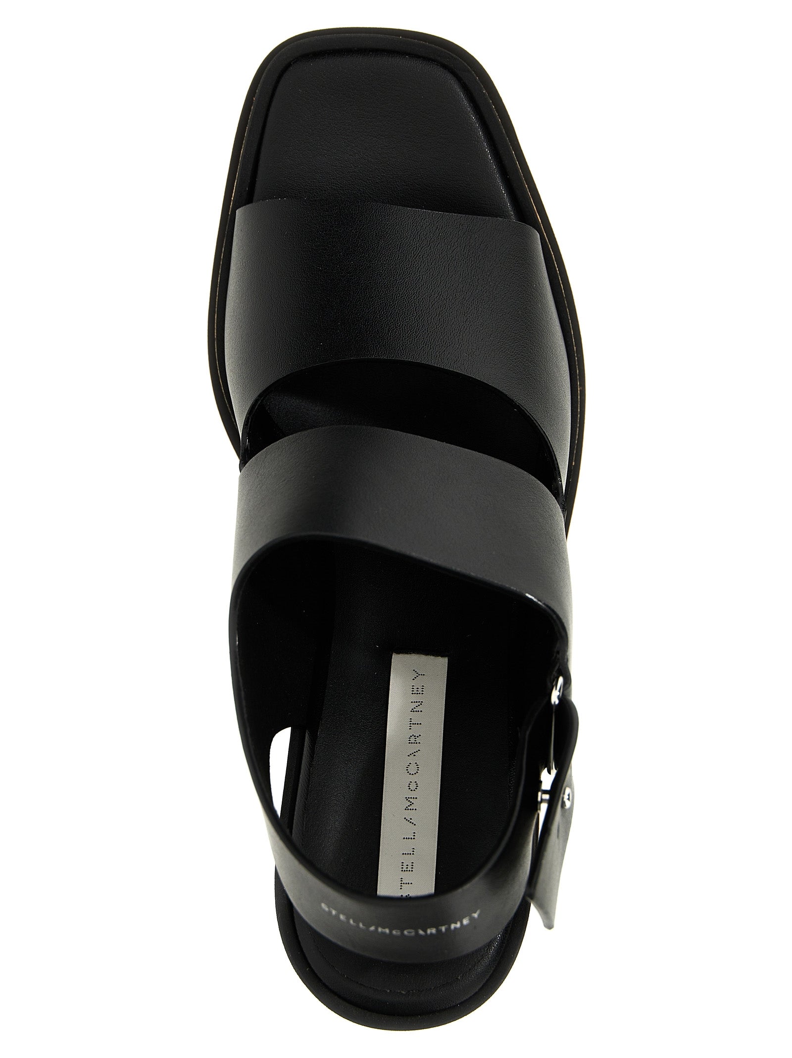 Stella McCartney Black Polyester Wedge Women's Sandals