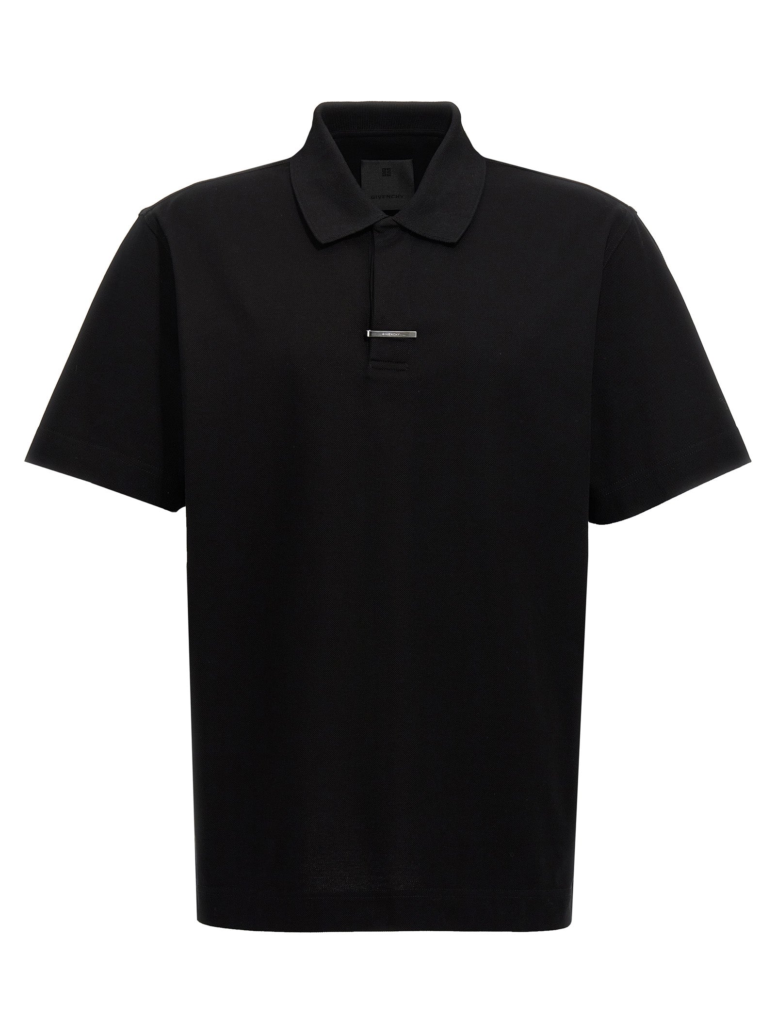 Givenchy Black Cotton Polo Men's Shirt