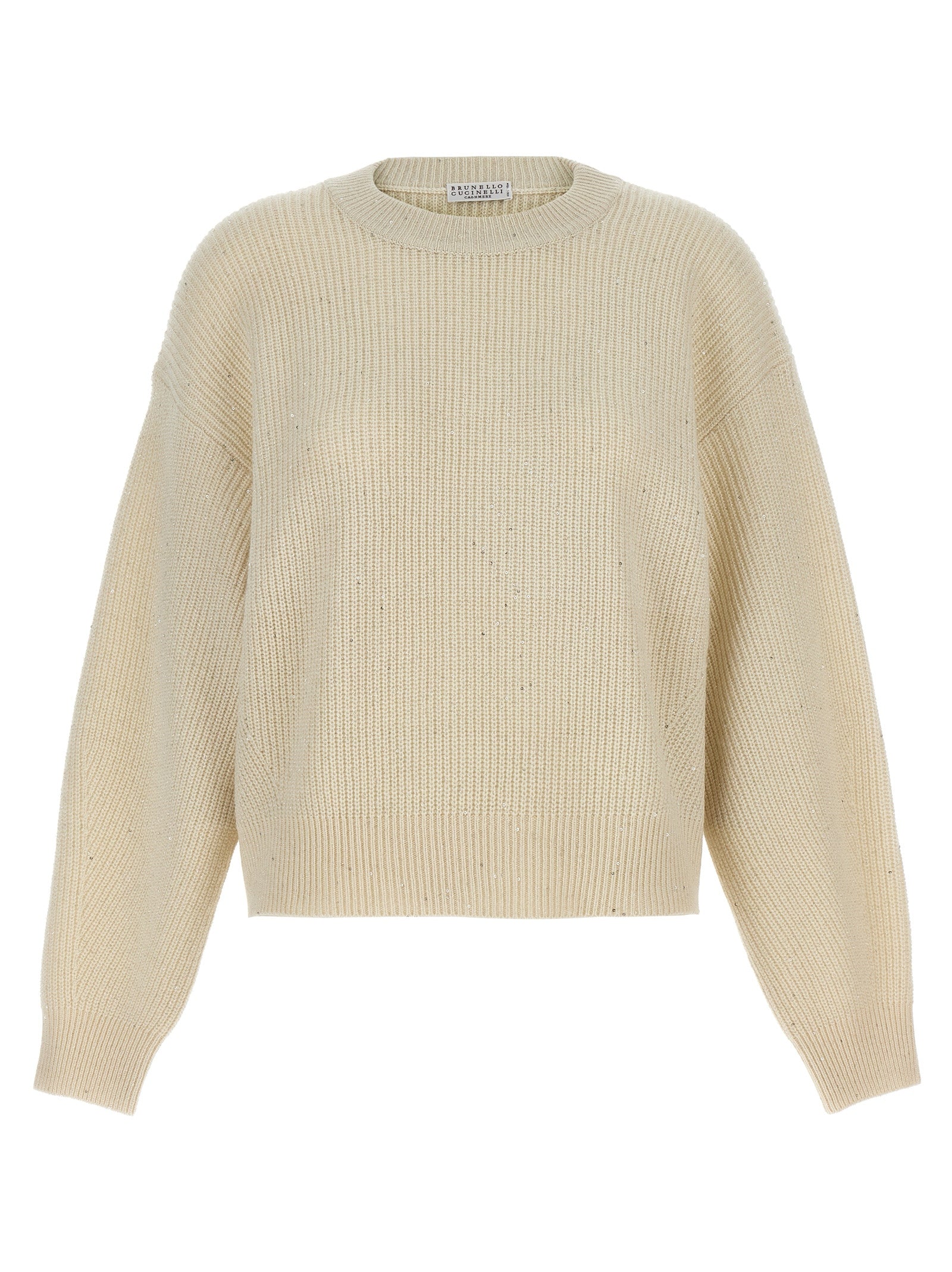Brunello Cucinelli White Cashmere Women's Cardigan