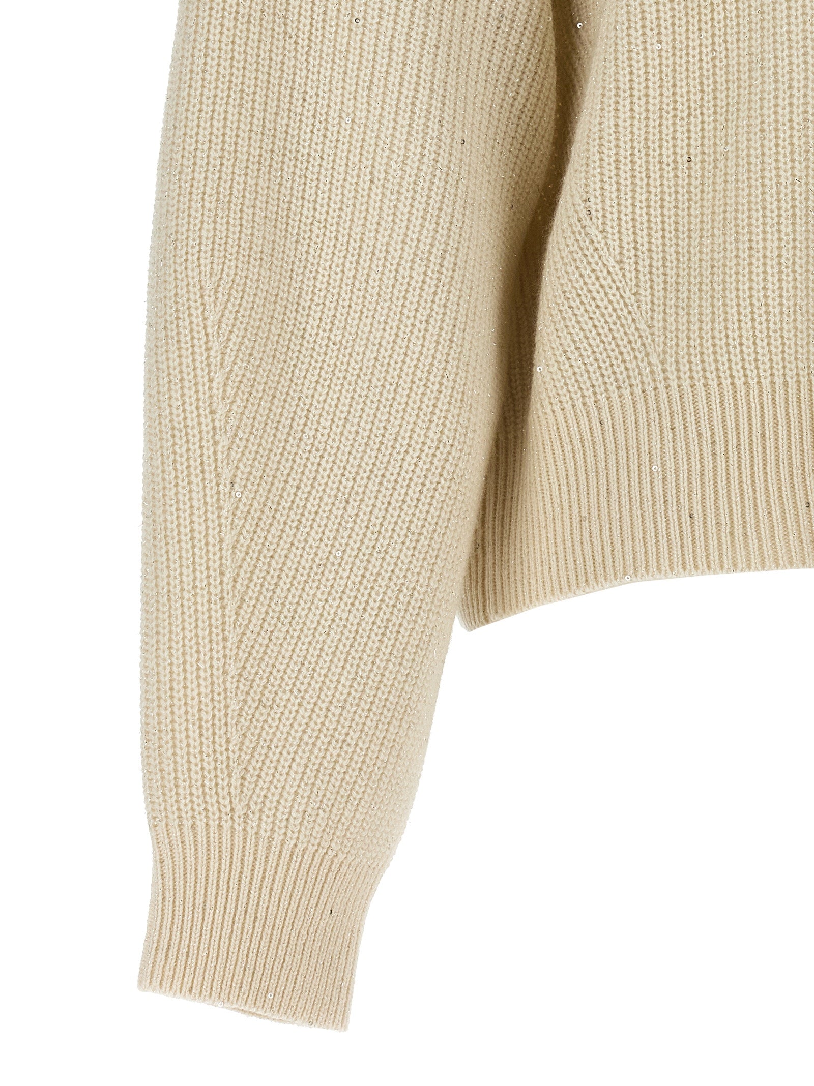 Brunello Cucinelli White Cashmere Women's Cardigan