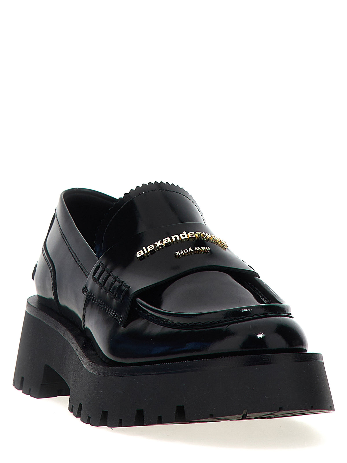 Alexander Wang Black Cowhide Slip-On Women's Loafers