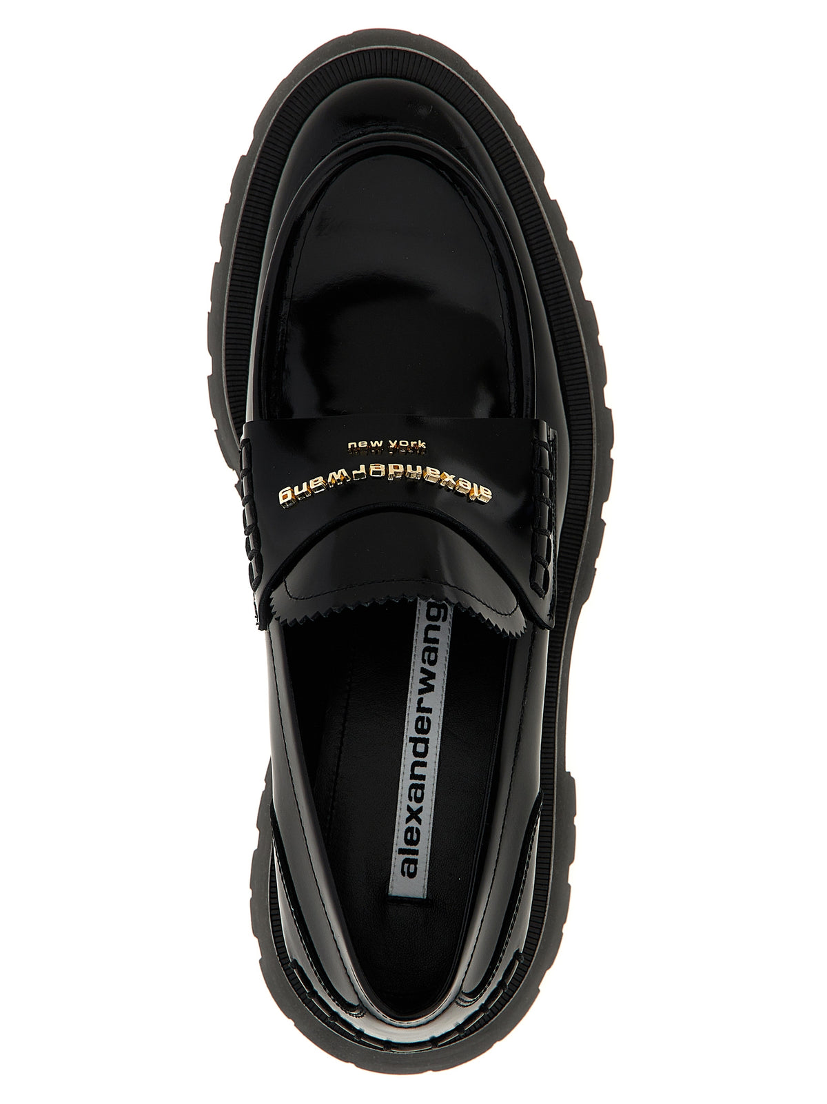 Alexander Wang Black Cowhide Slip-On Women's Loafers