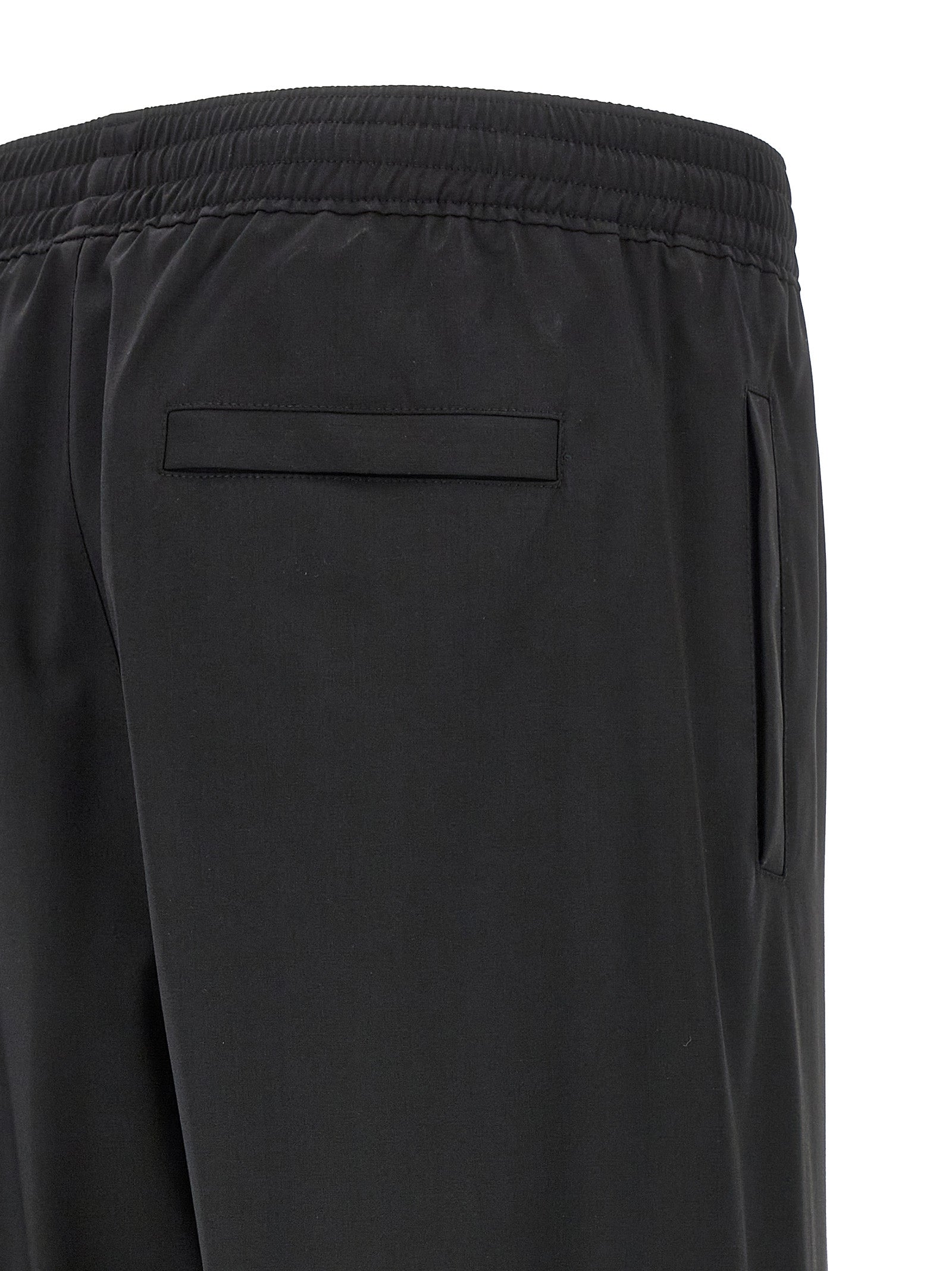 Givenchy Black Virgin Wool Casual Men's Pants