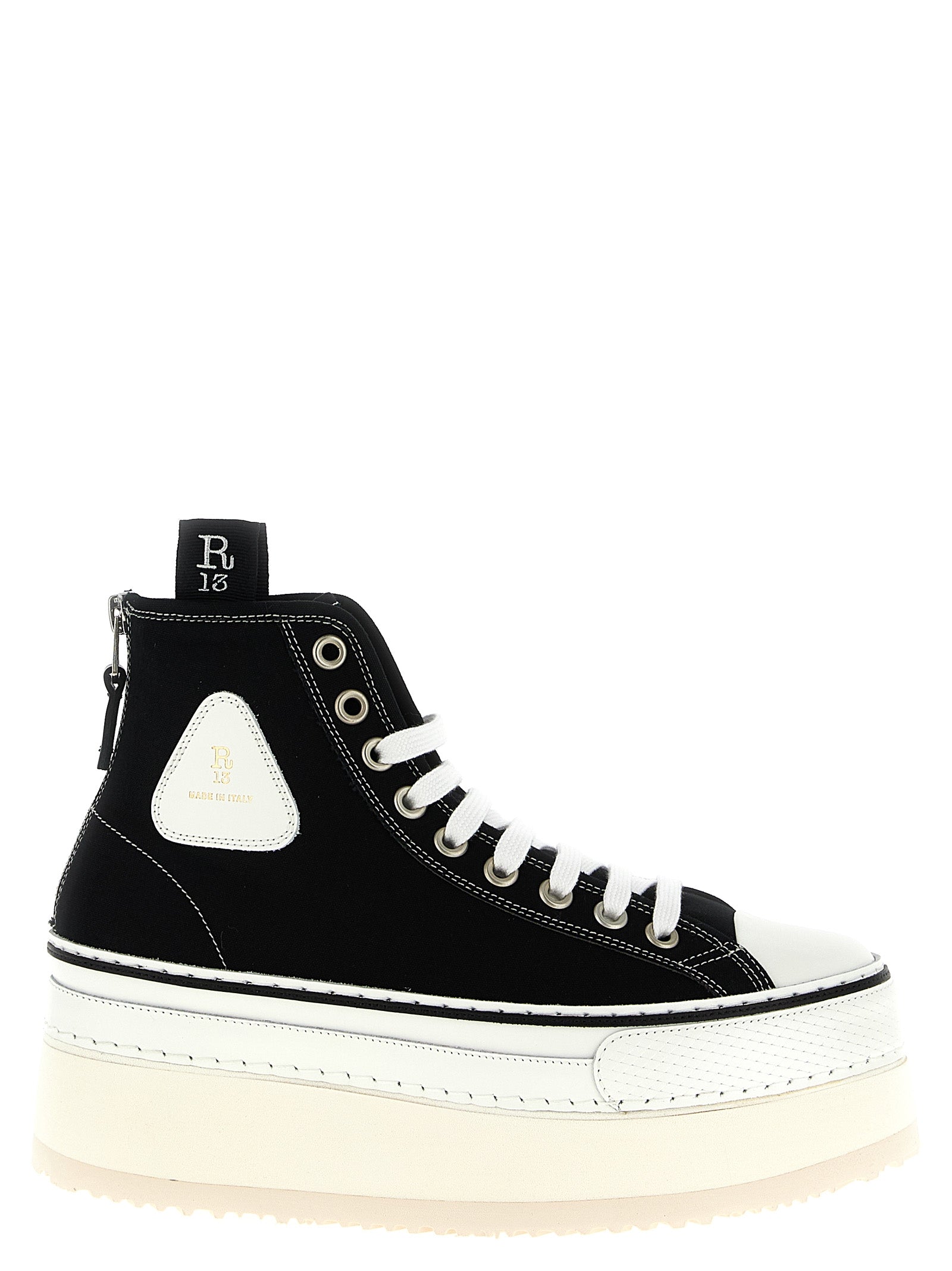 R13 Bicolor Cotton Platform Women's Sneakers
