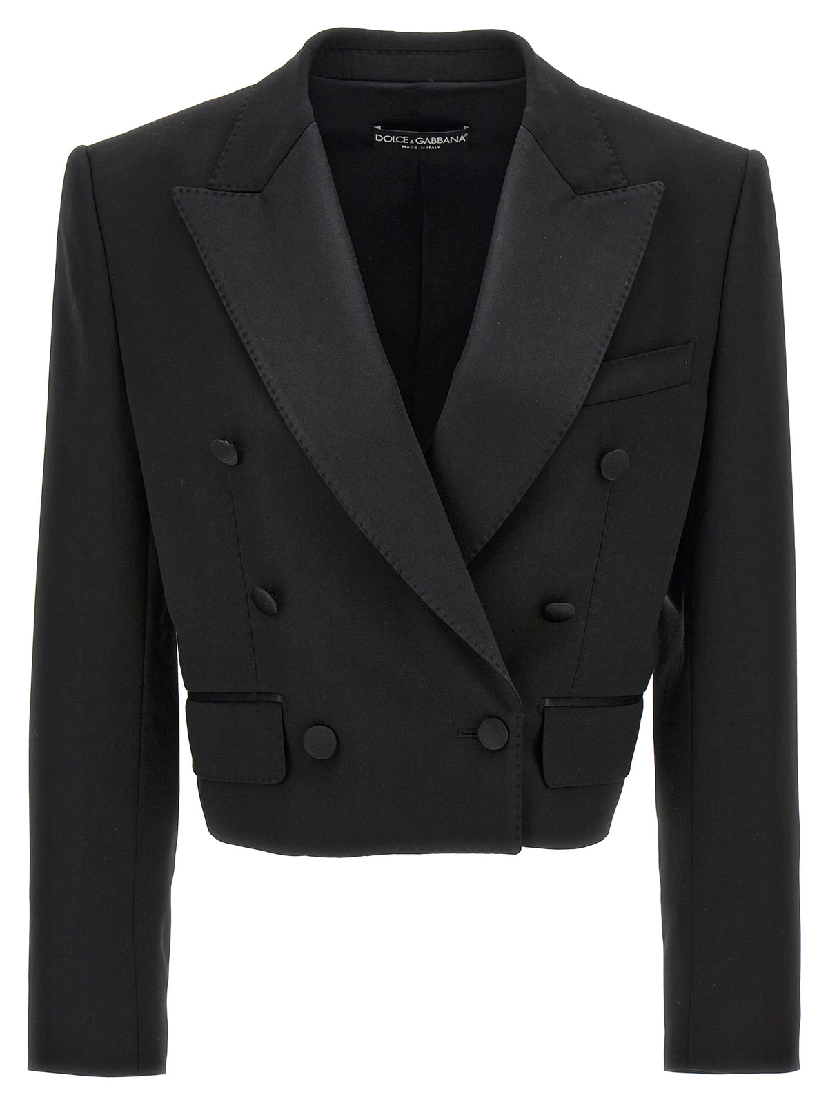 Dolce & Gabbana Black Virgin Wool Women's Blazer