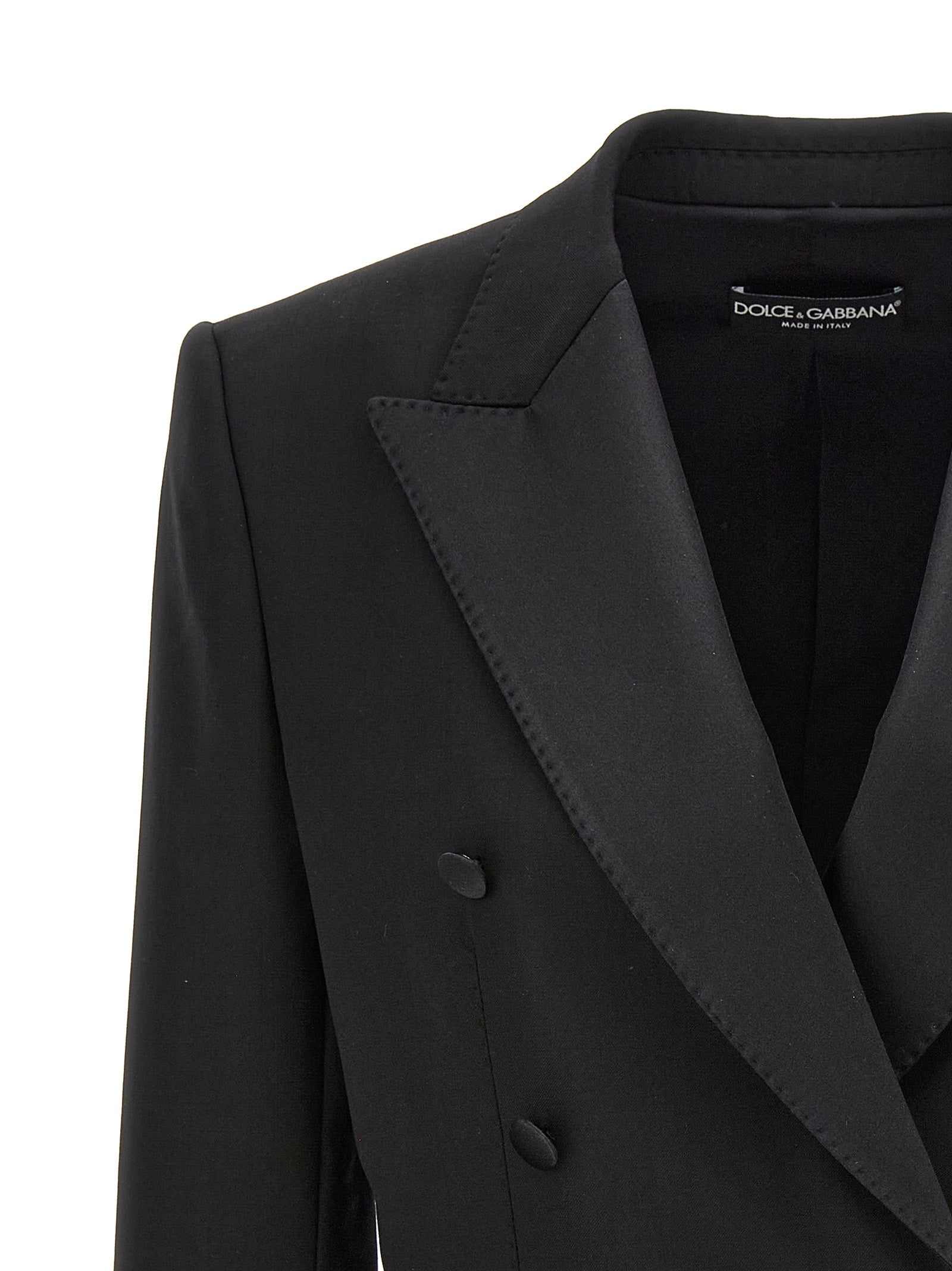 Dolce & Gabbana Black Virgin Wool Women's Blazer