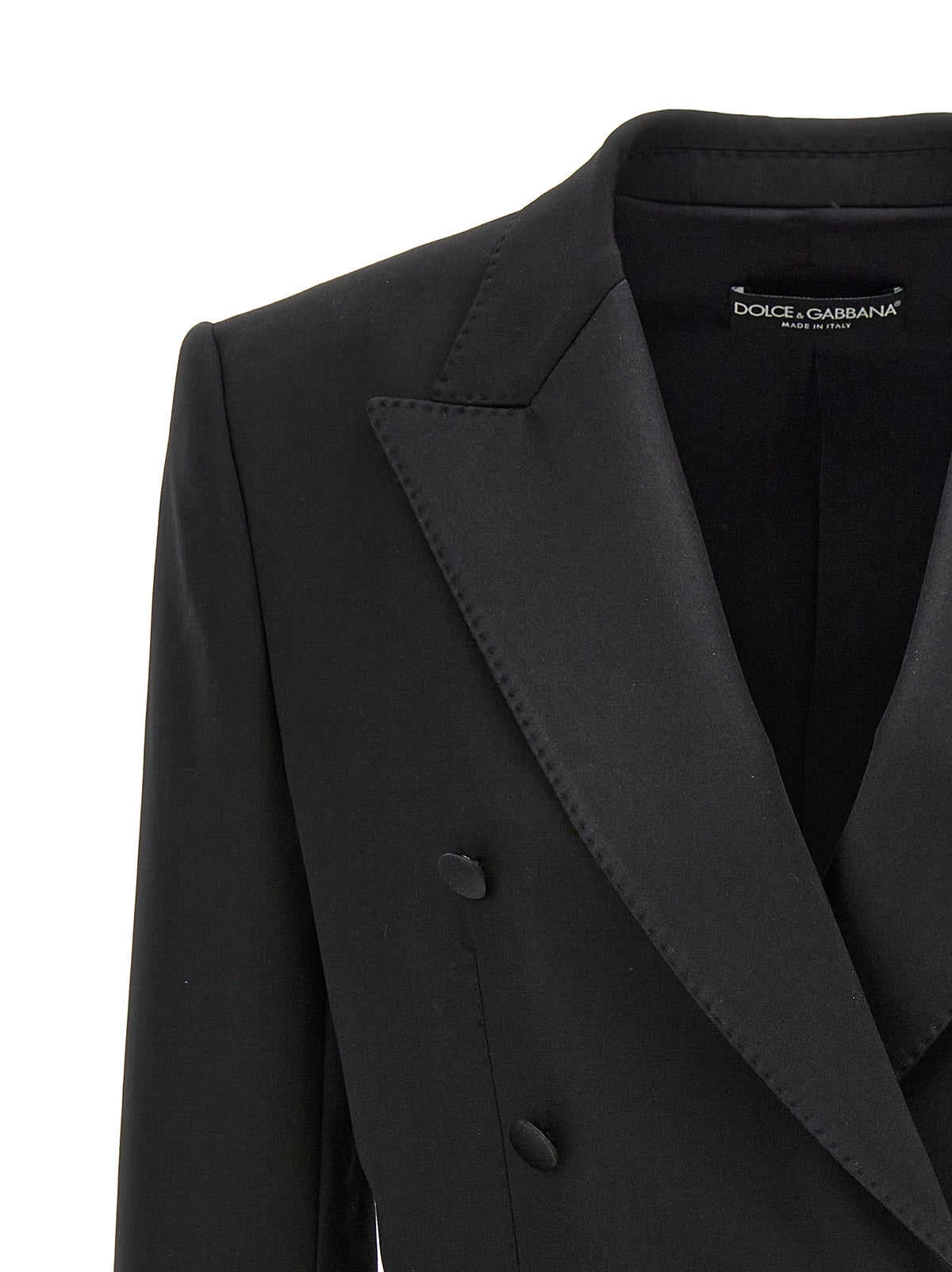 Dolce & Gabbana Black Virgin Wool Women's Blazer
