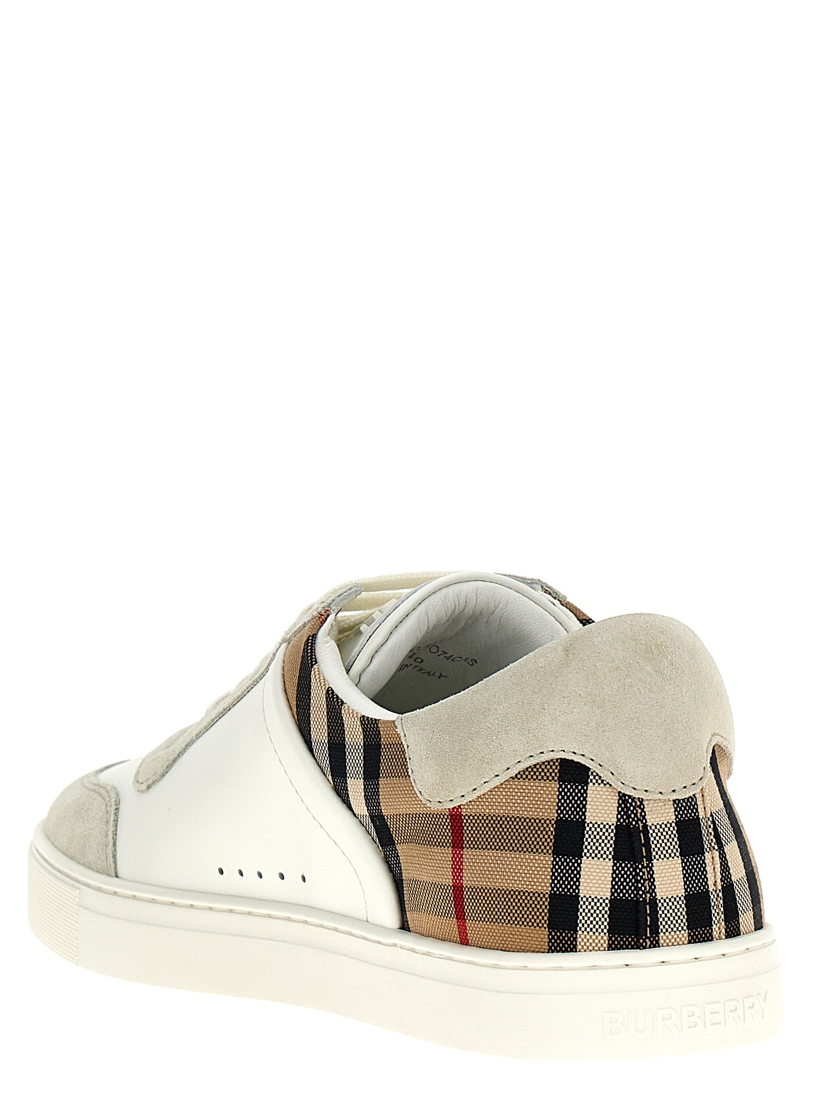 Burberry Multicolor Leather Low Top Men's Sneakers