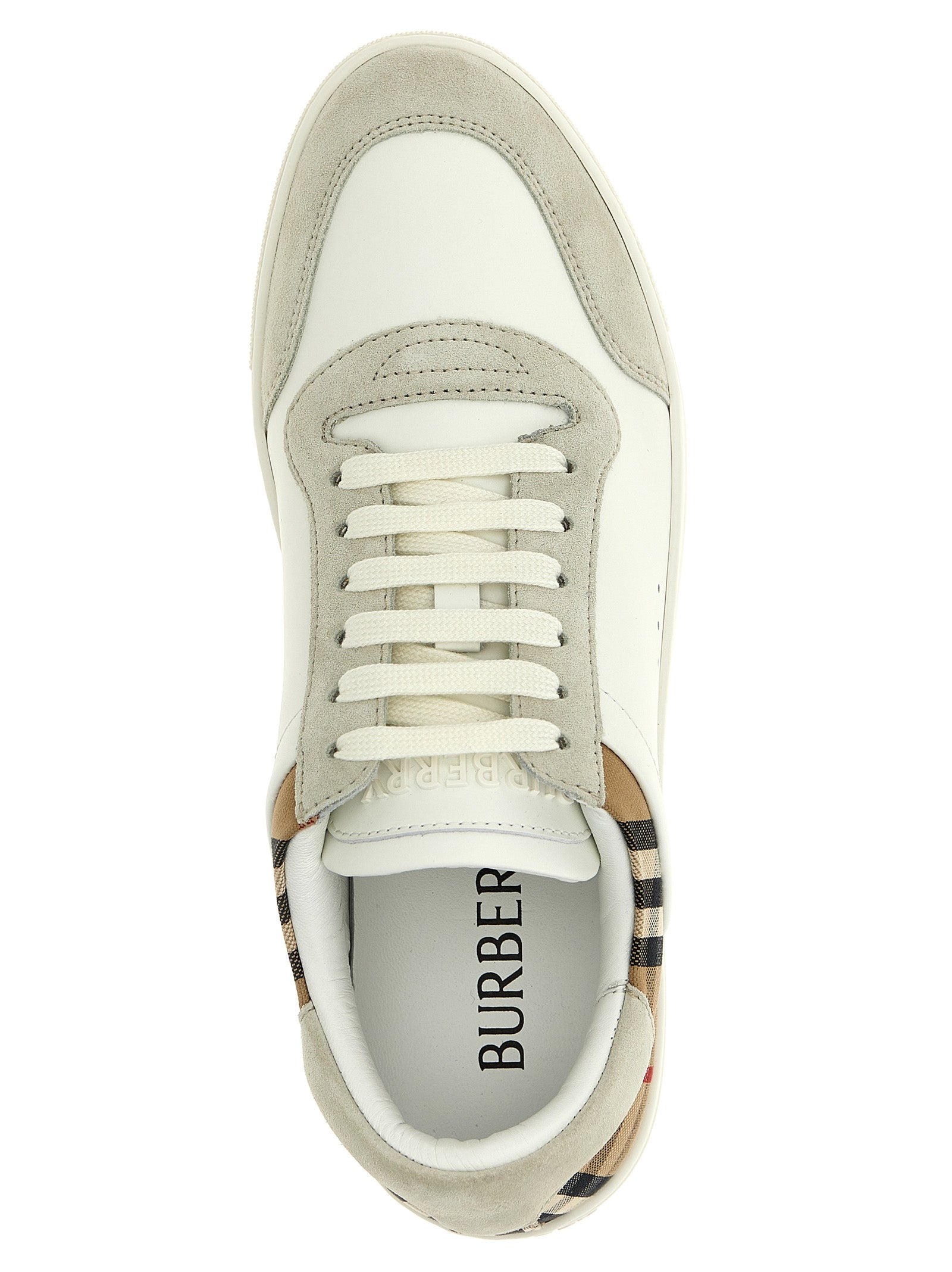 Burberry Multicolor Leather Low Top Men's Sneakers