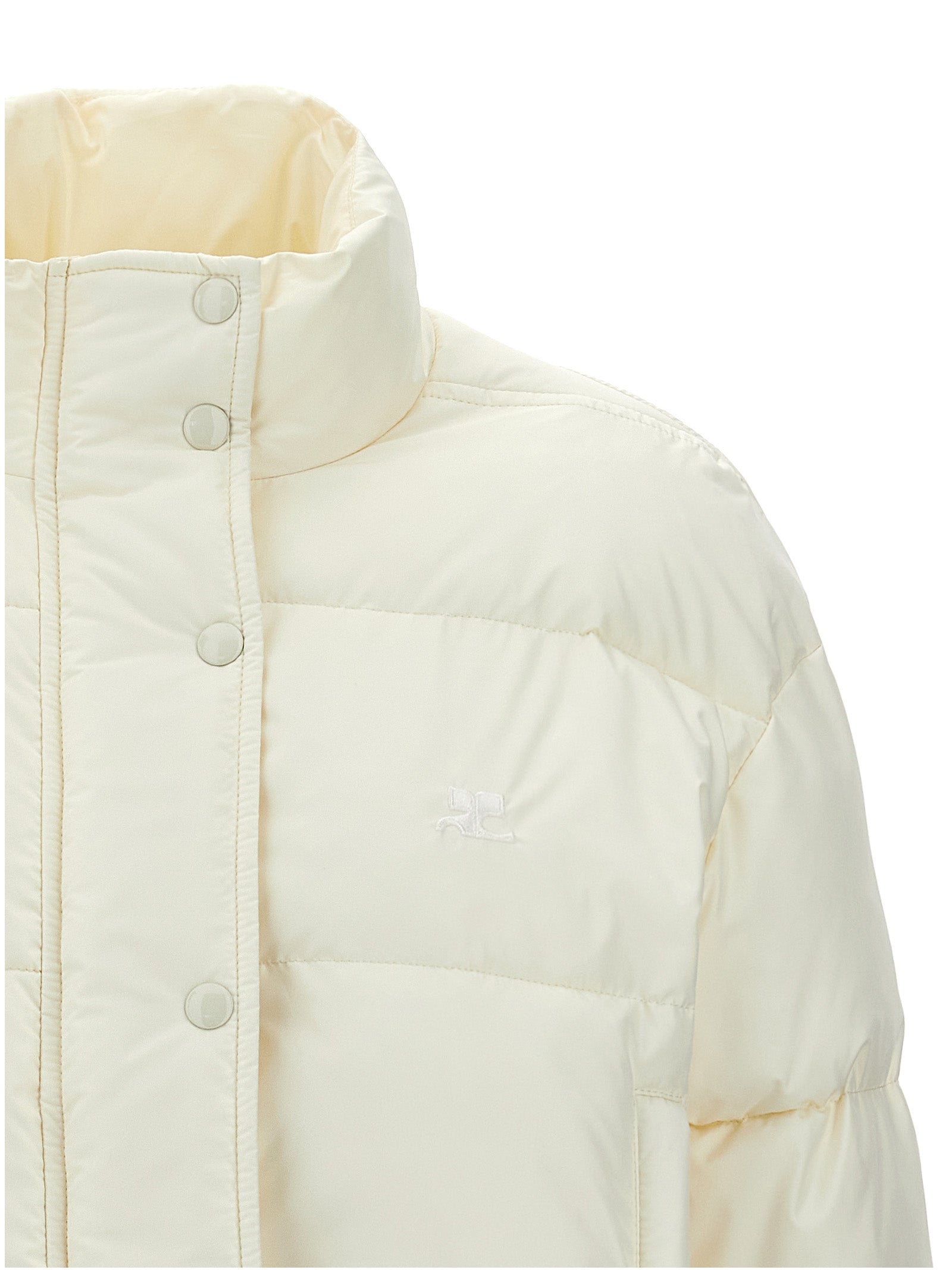 Courrèges White Polyester Full-Length Women's Jacket