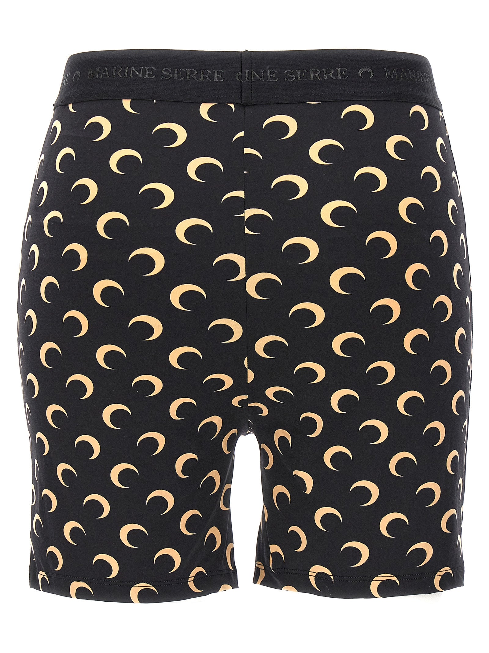 Marine Serre Black Polyamide Women's Leggings