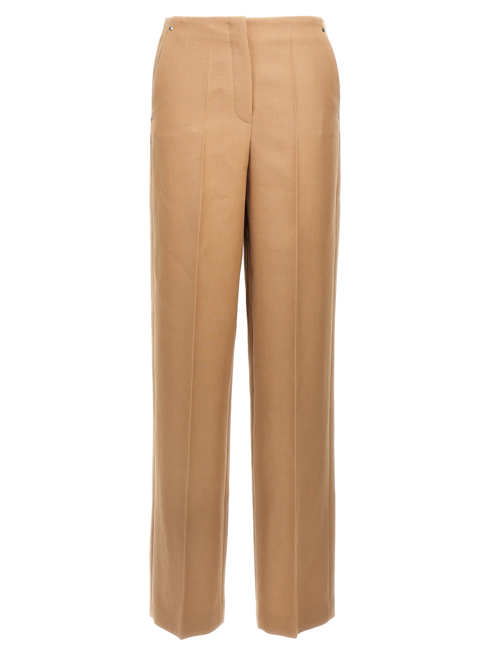 Fendi Beige Wool Dress Women's Pants