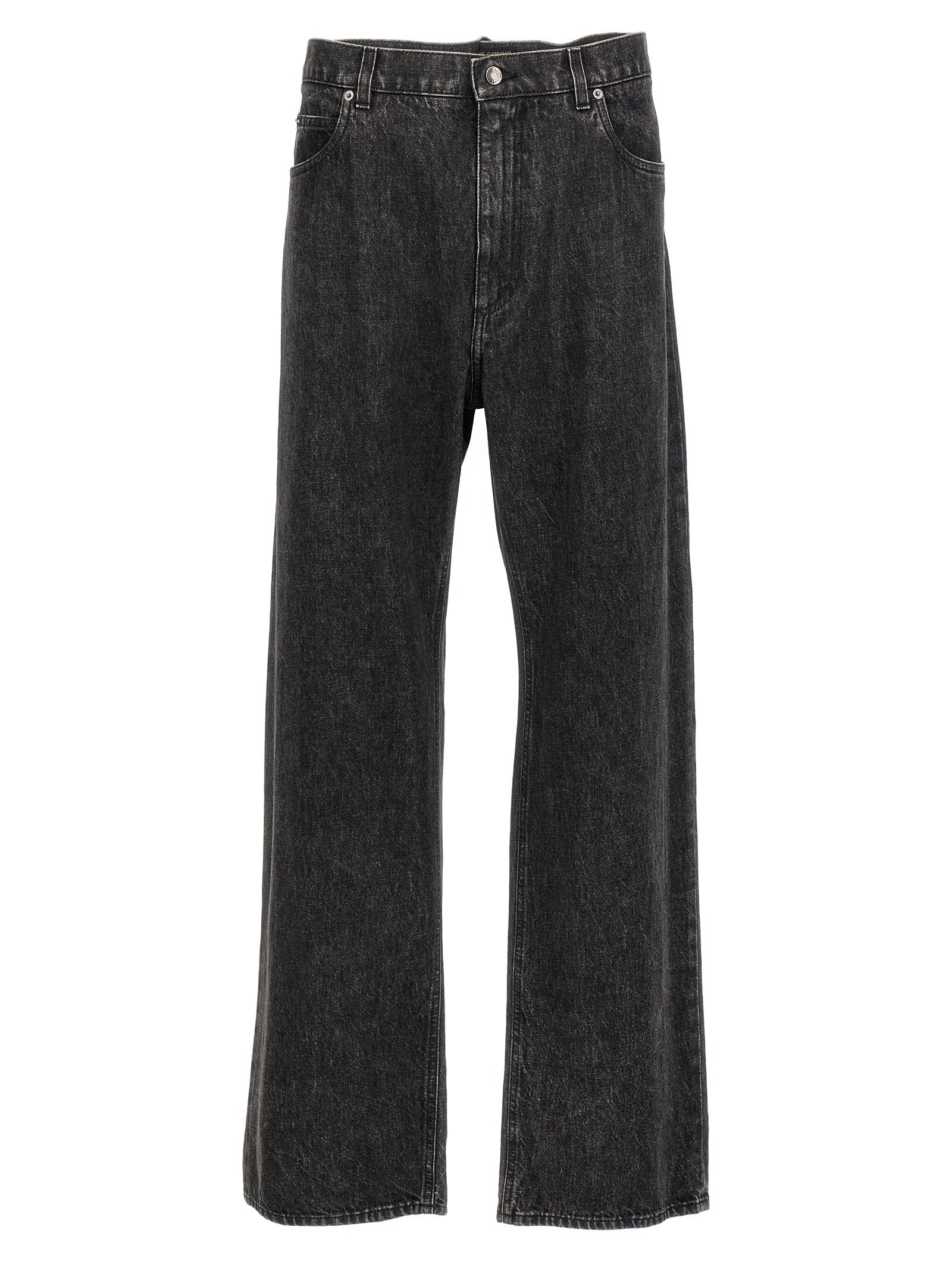 Dolce & Gabbana Black Cotton Relaxed Fit Men's Jeans