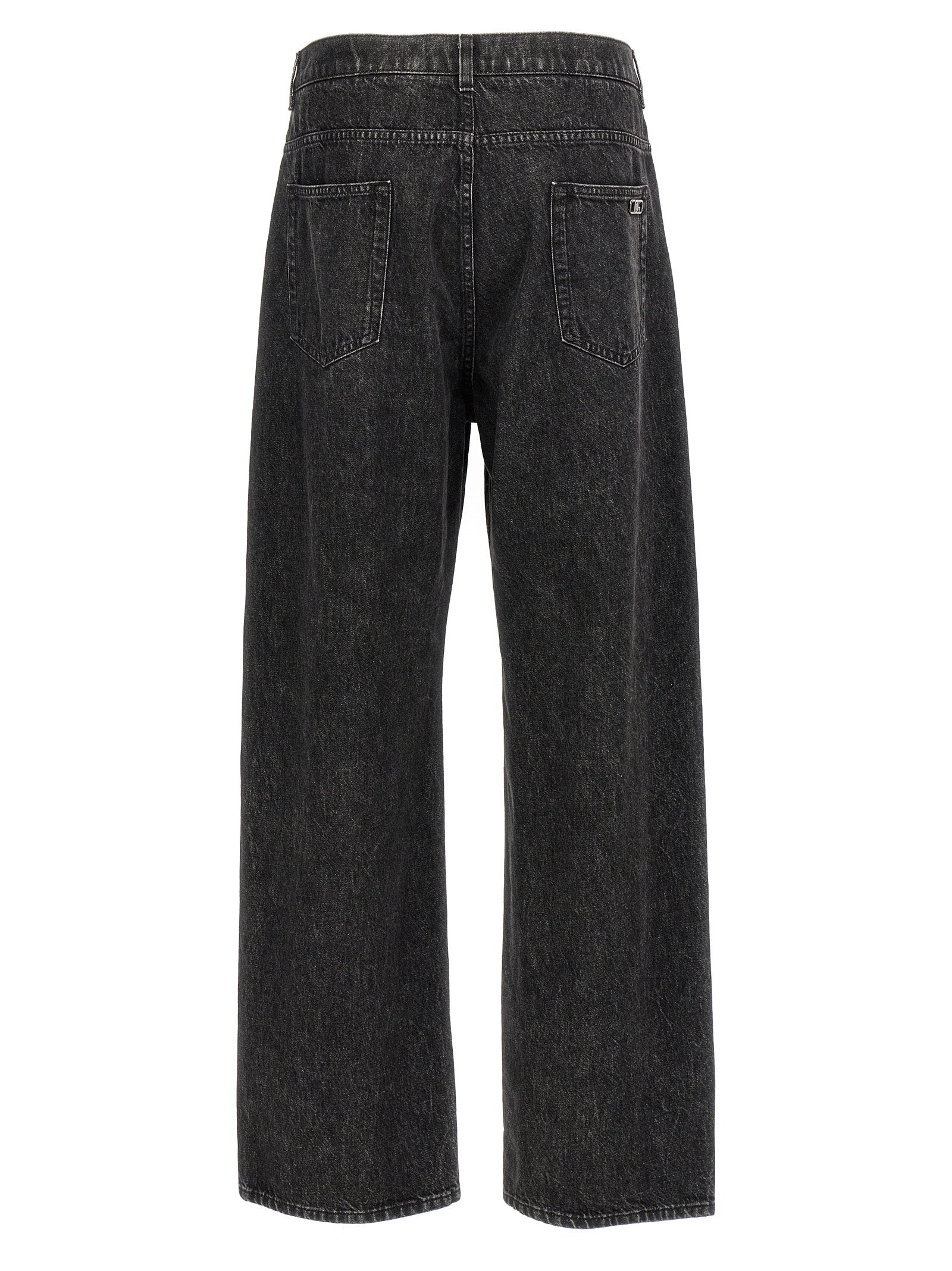 Dolce & Gabbana Black Cotton Relaxed Fit Men's Jeans