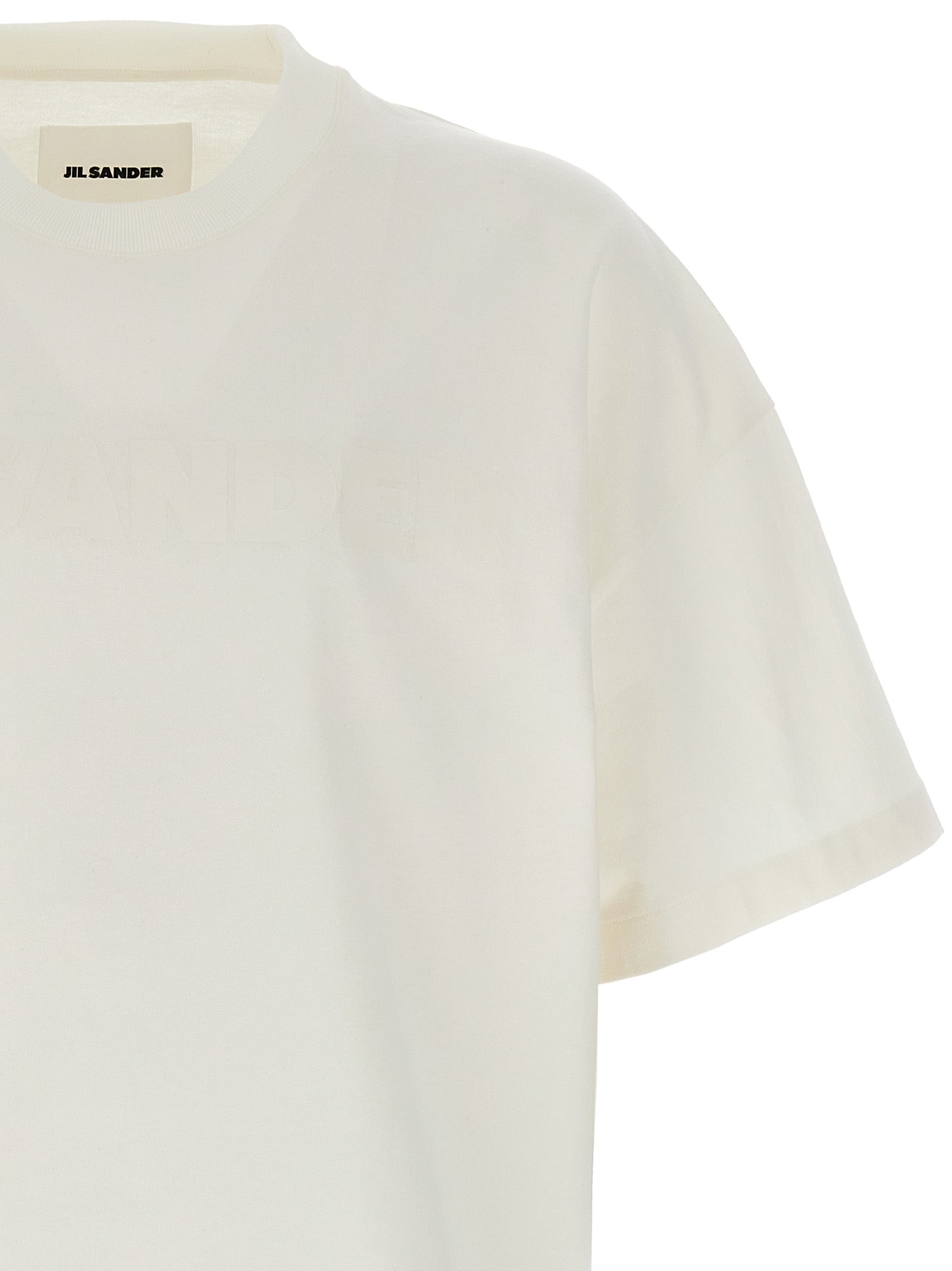 Jil Sander White Cotton Men's T-Shirt