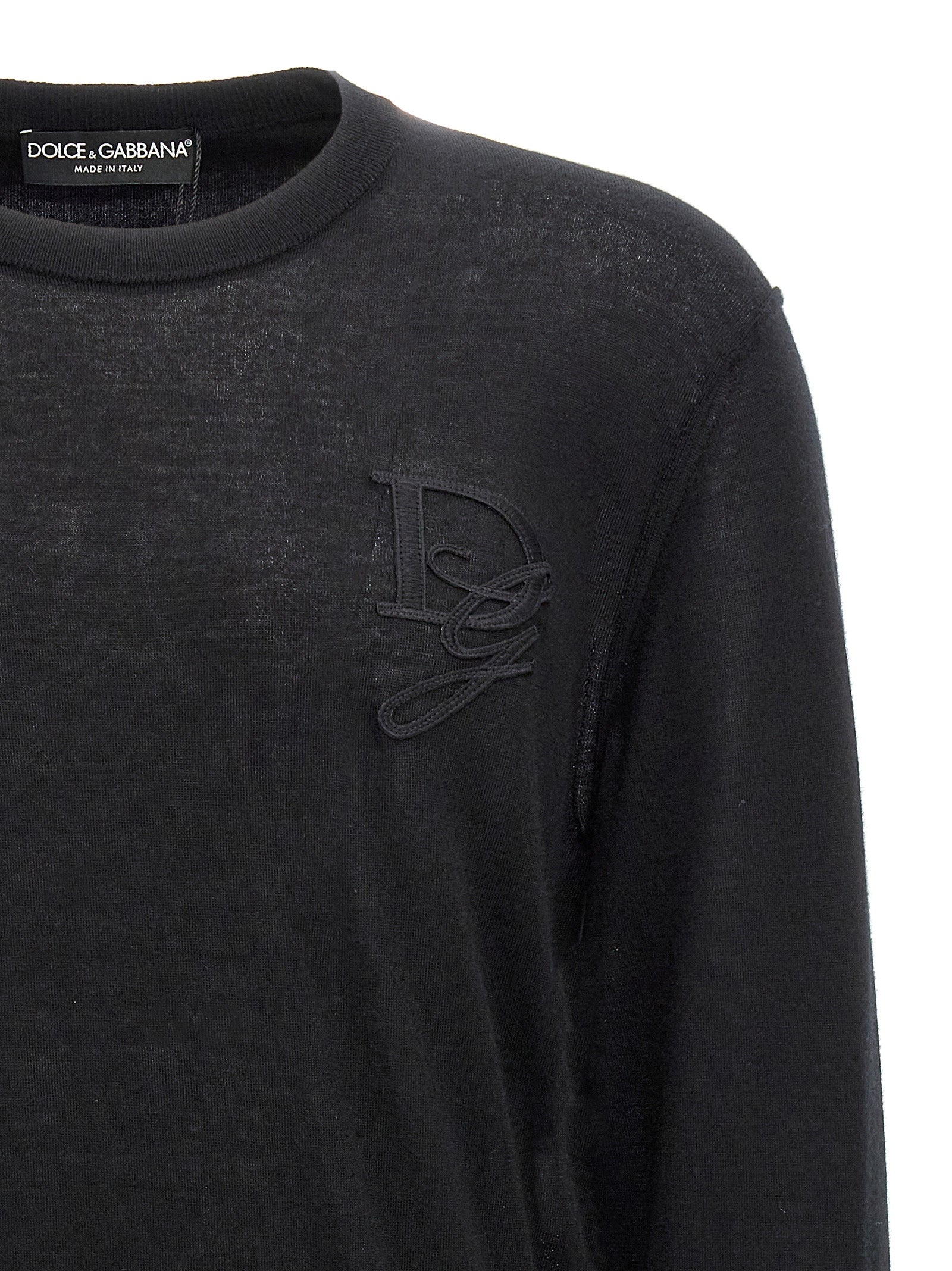 Dolce & Gabbana Black Cashmere Men's Cardigan