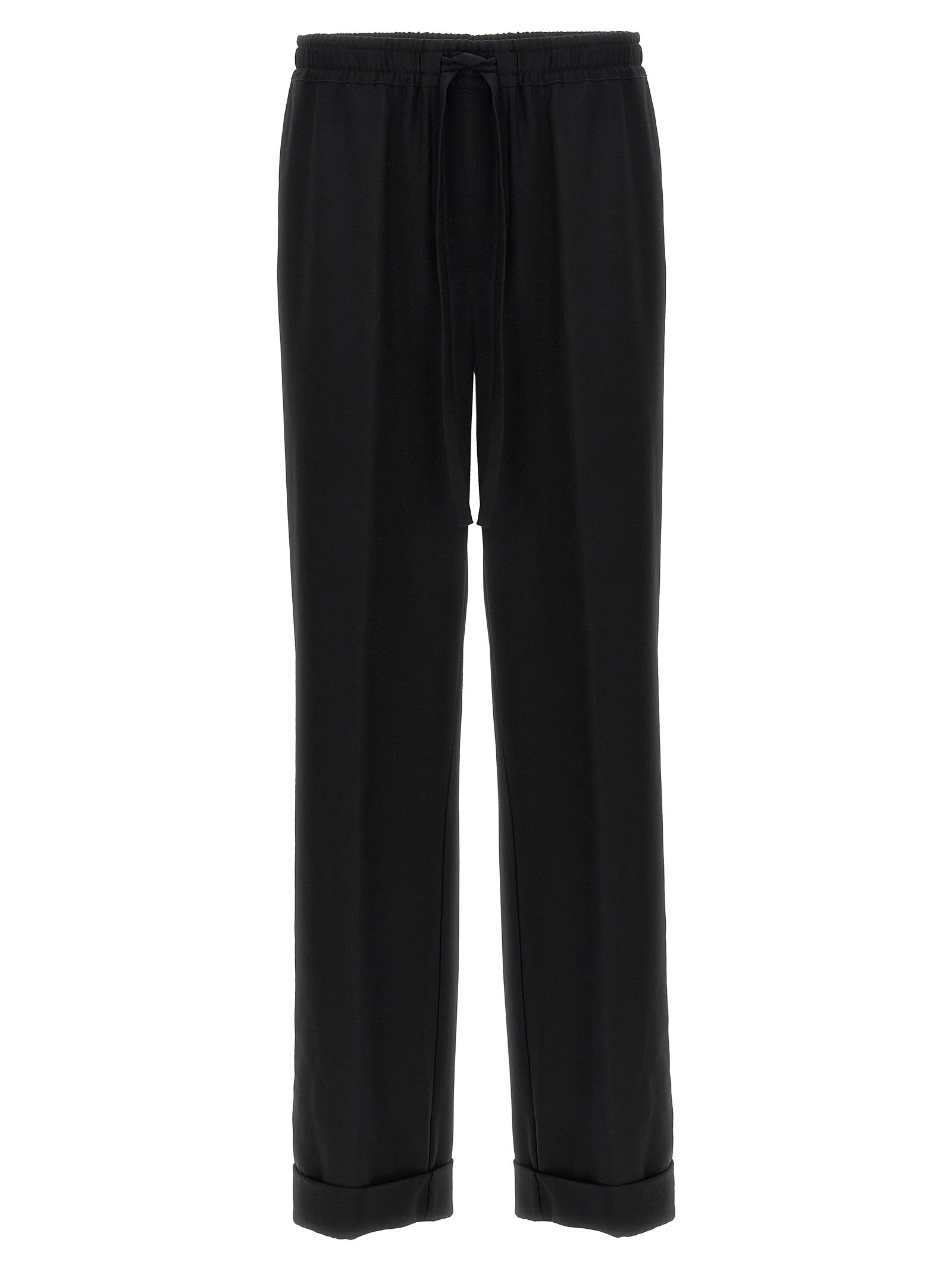 パンツ DOLCE&GABBANA Black Virgin Wool Slacks Dolce & Gabbana Black Virgin Wool Casual Men's Pants