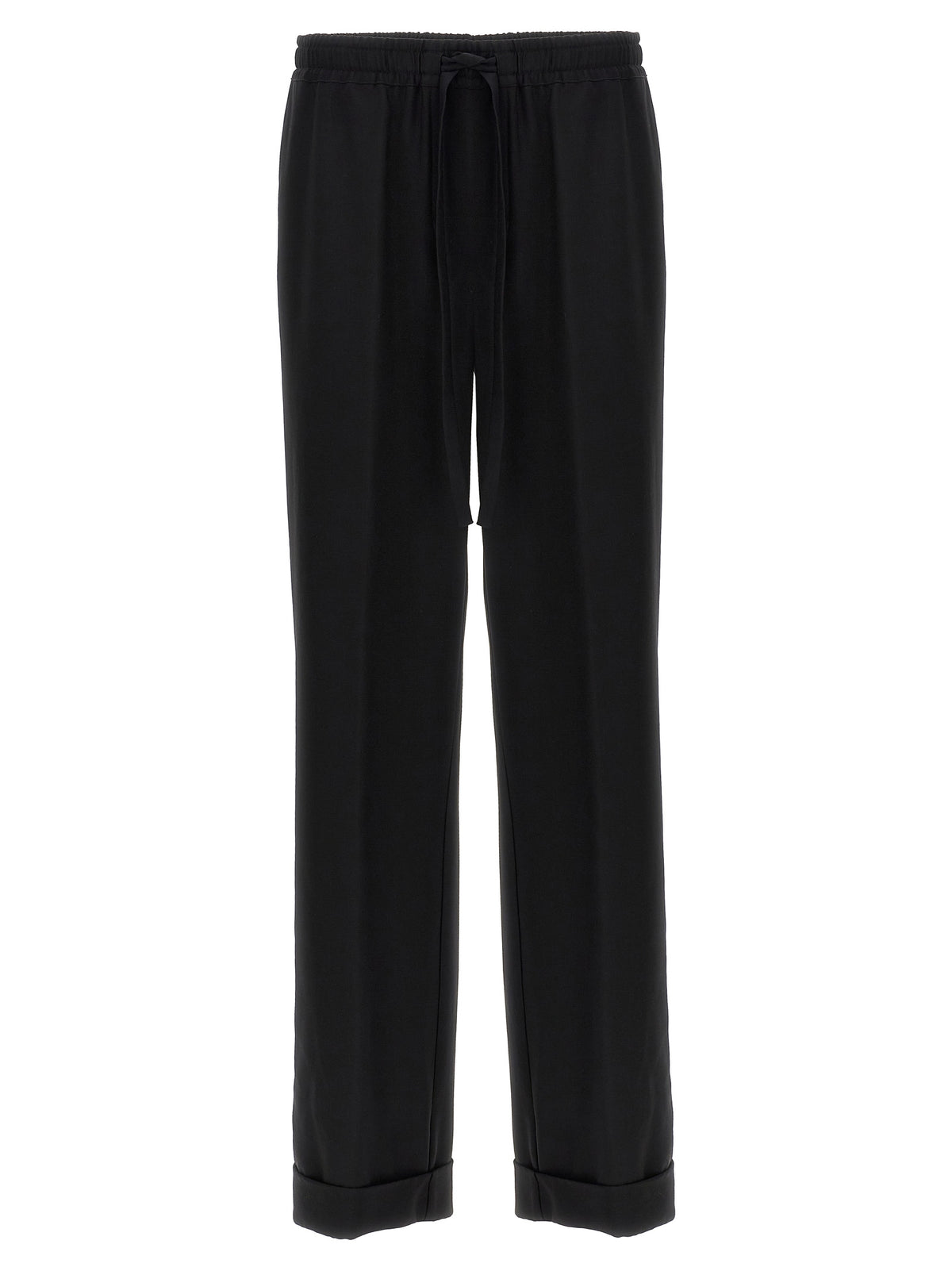 Dolce & Gabbana Black Virgin Wool Casual Men's Pants