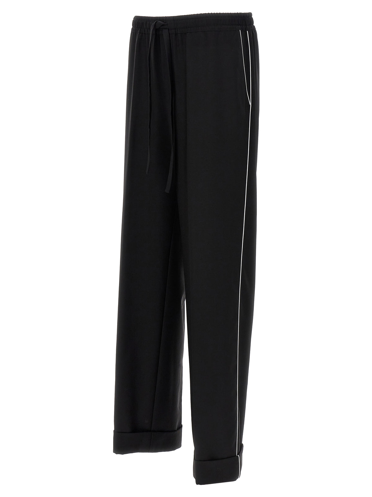 Dolce & Gabbana Black Virgin Wool Casual Men's Pants