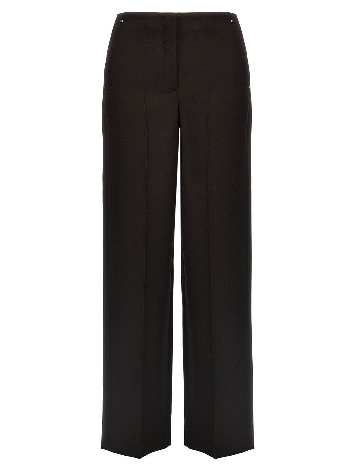 Fendi Purple Virgin Wool Dress Women's Pants