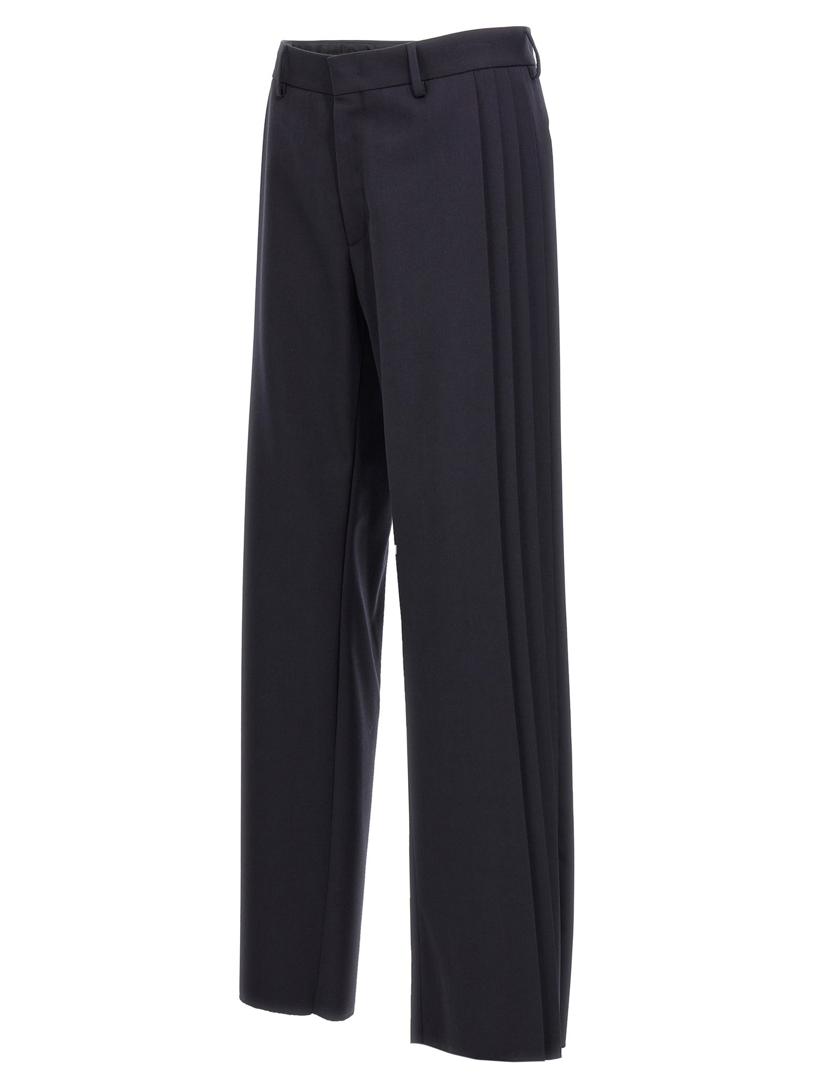 Fendi Blue Polyester Casual Men's Pants