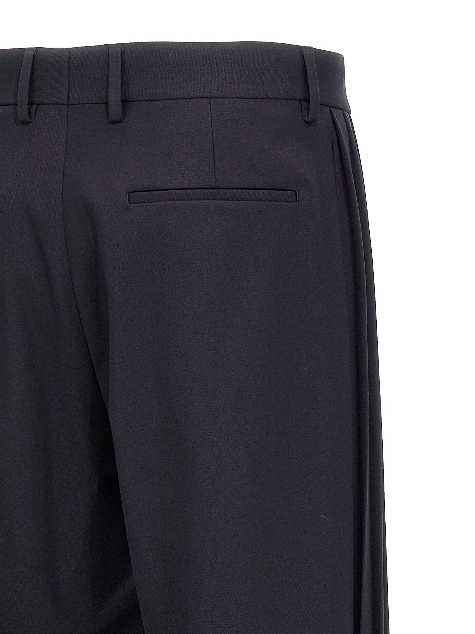 Fendi Blue Polyester Casual Men's Pants