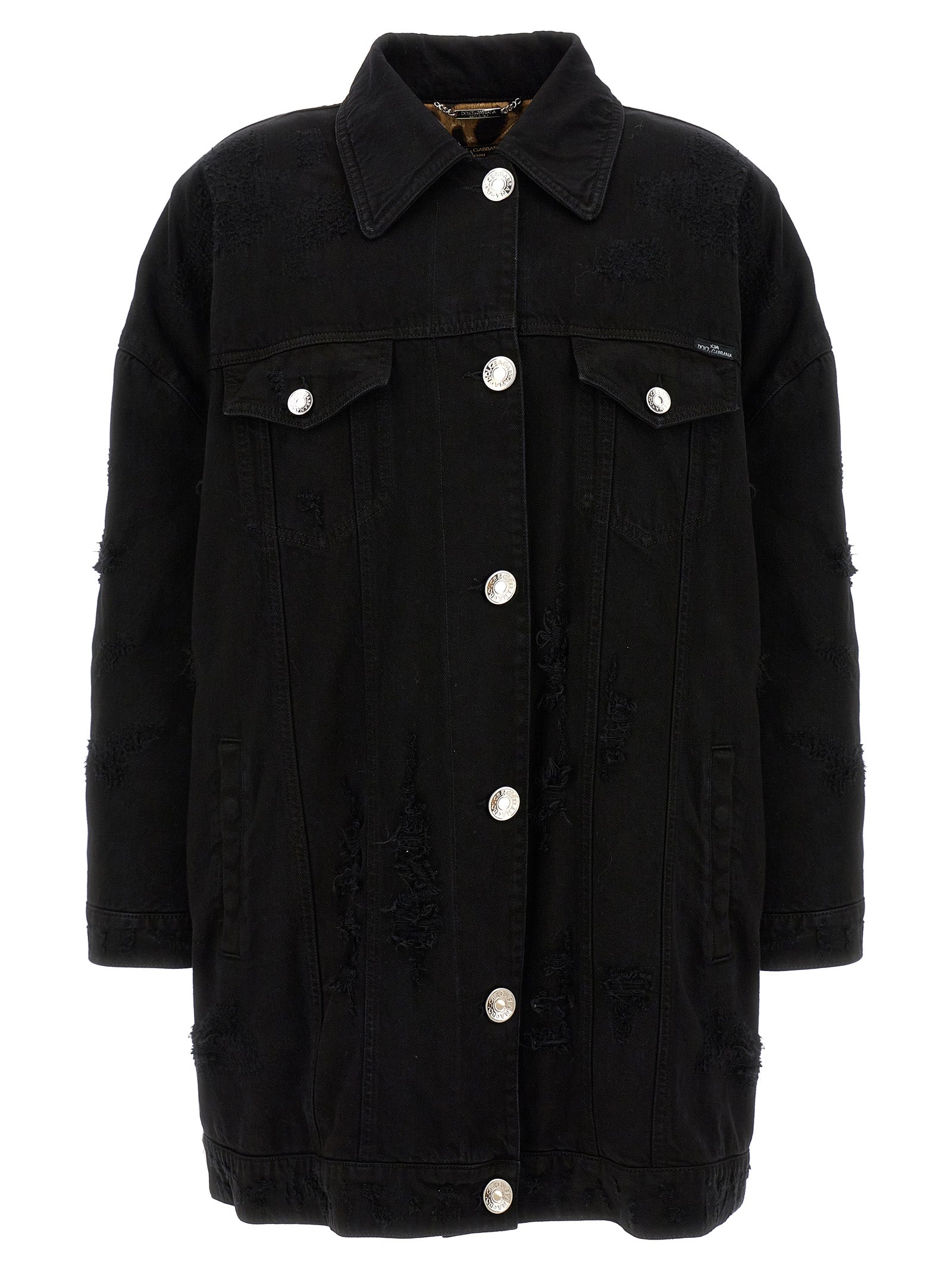 Dolce & Gabbana Black Cotton Denim Women's Jacket