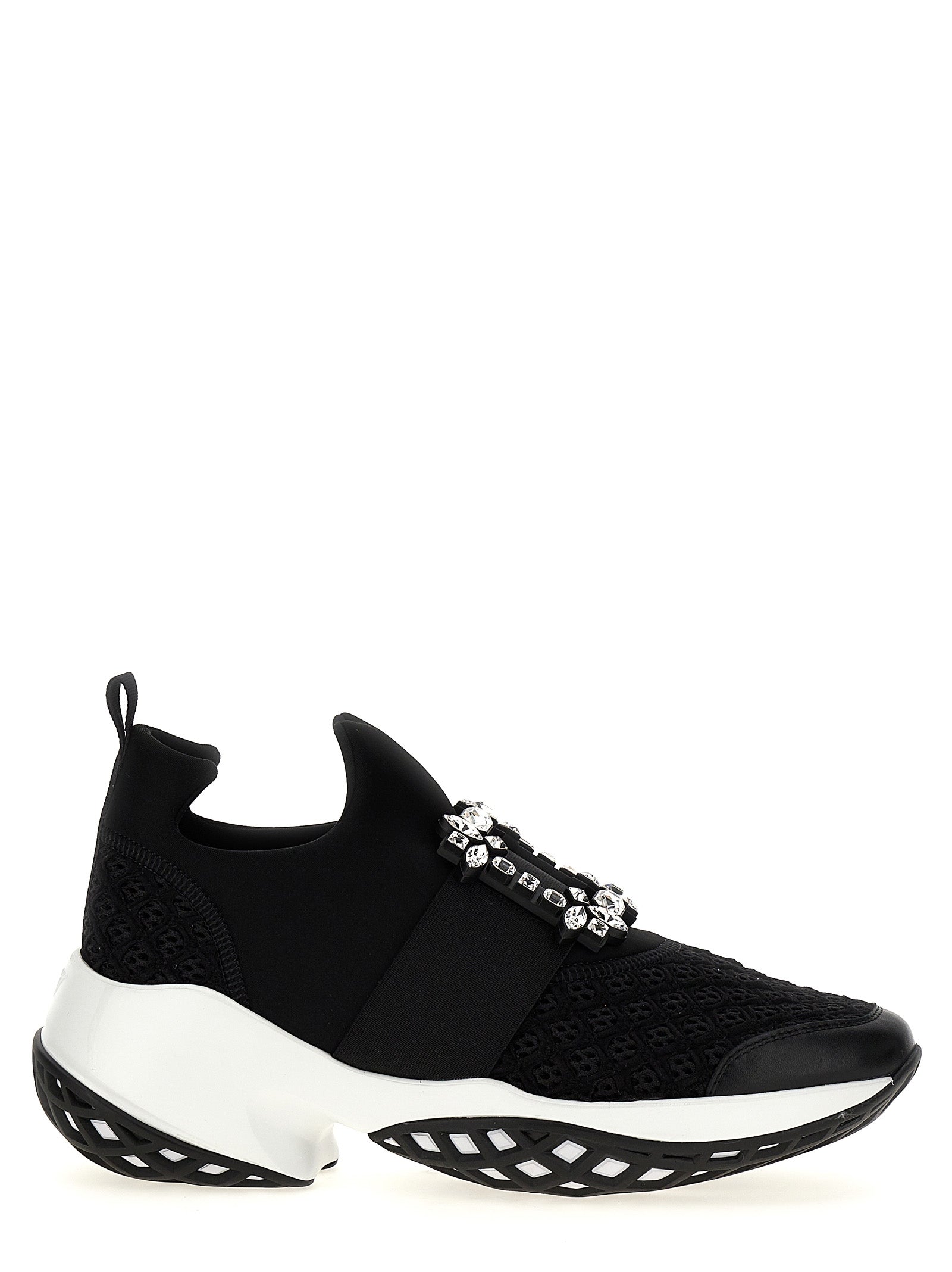 Roger Vivier Black Polyester Athletic Women's Sneakers