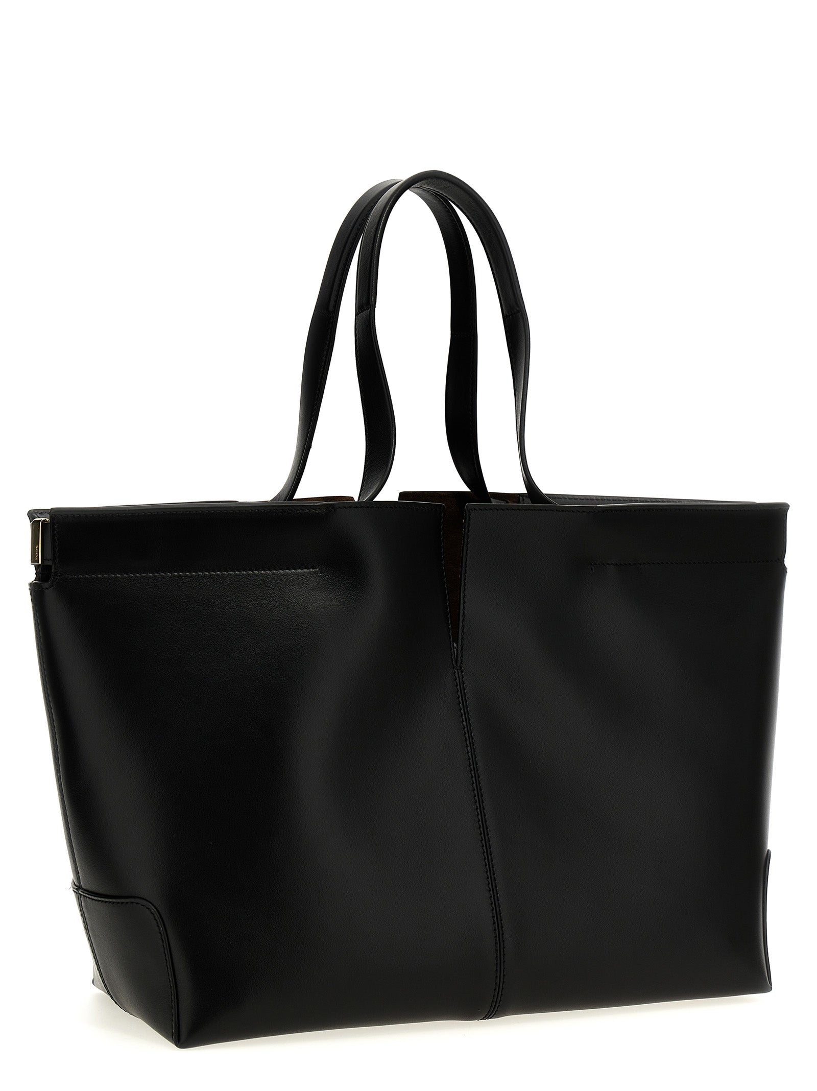 Tod's Black Calfskin Tote Women's Bag