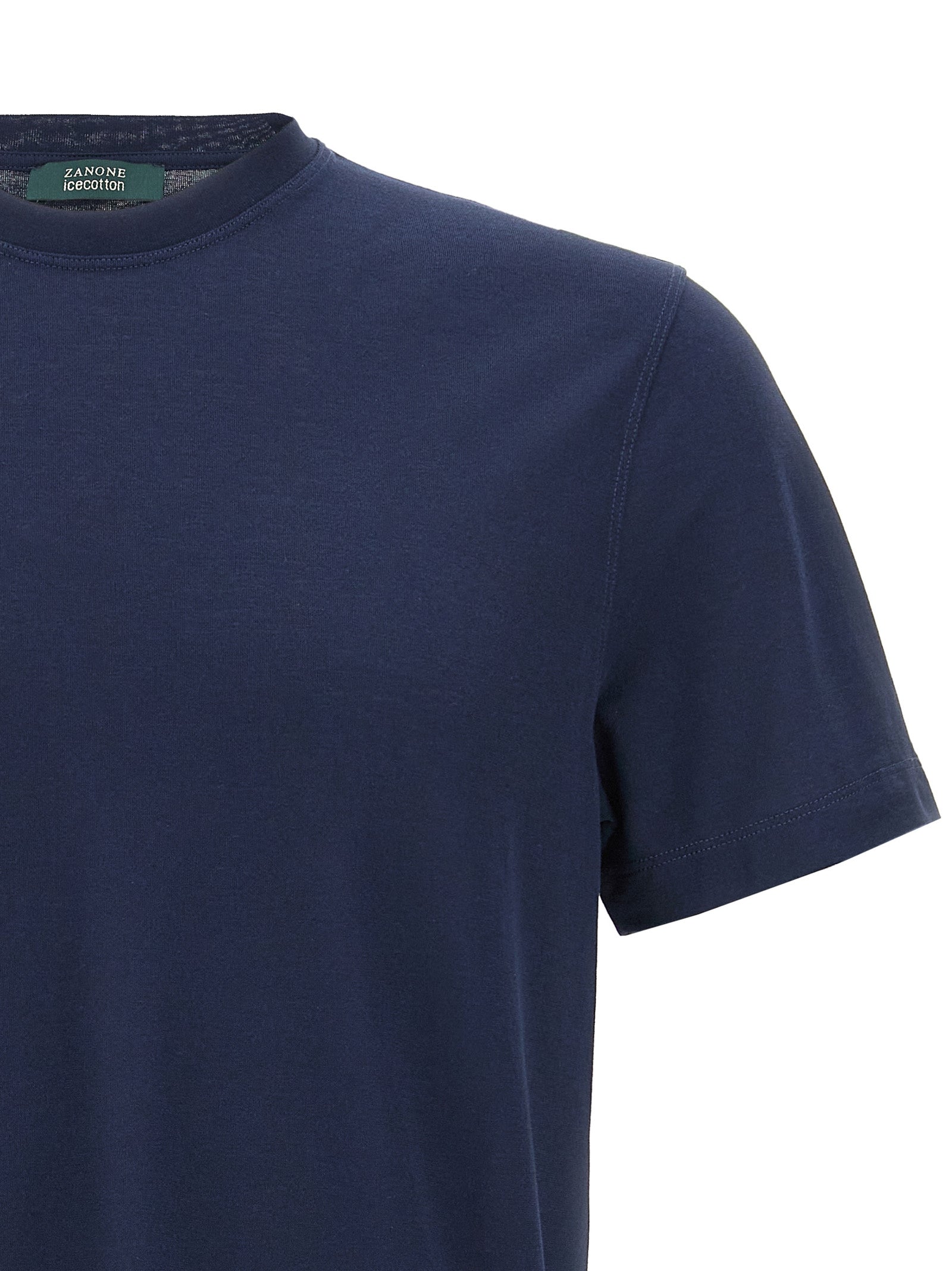 ZANONE Blue Cotton Men's T-Shirt