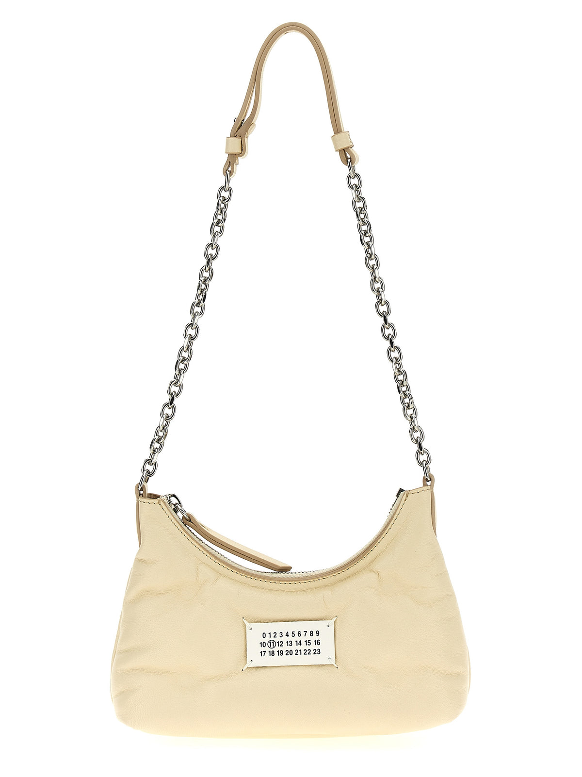 Maison Margiela White Lamb Leather Shoulder Women's Bag